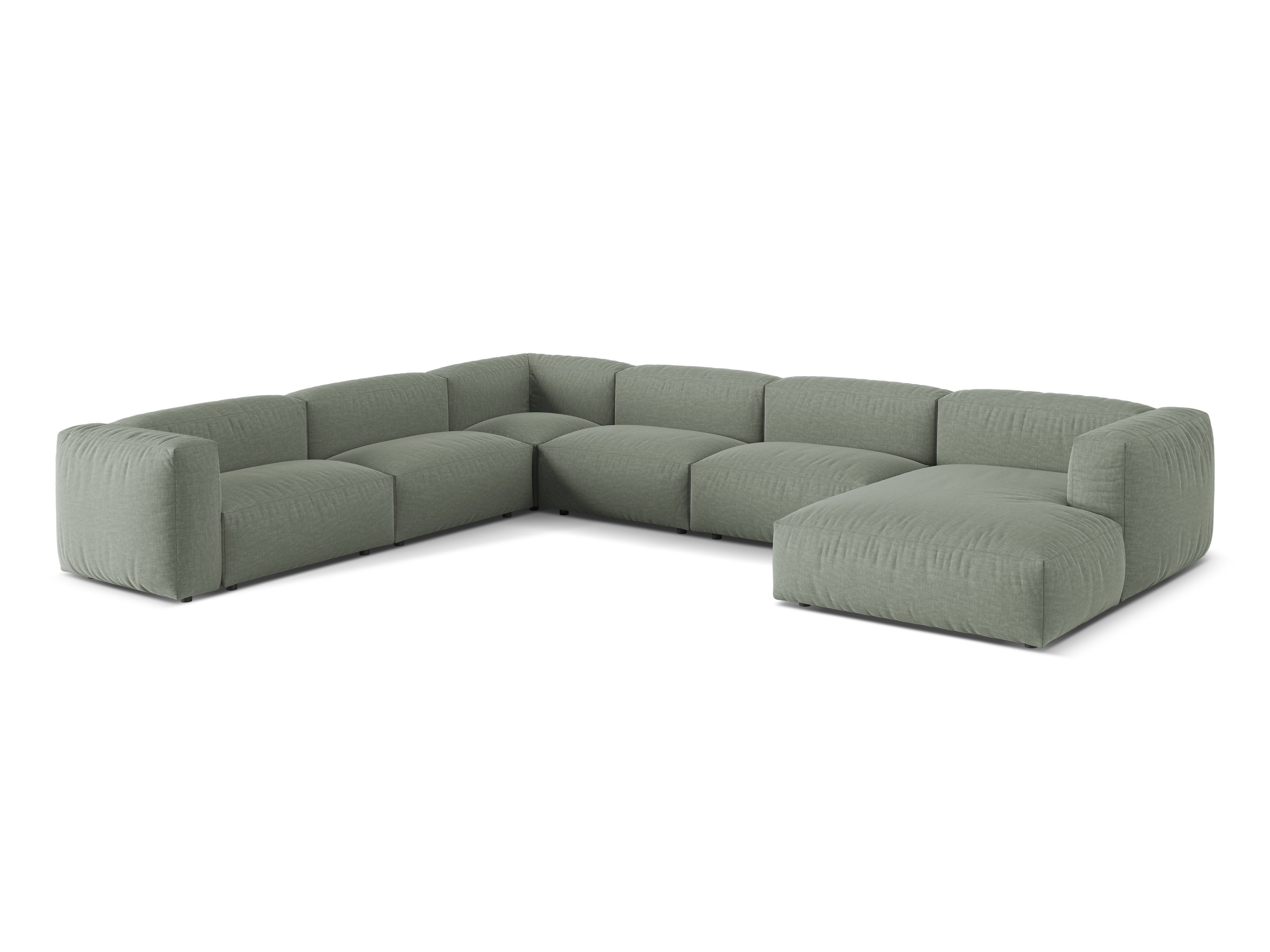 Martina Eckgarnitur, 404x312cm, Material: Strukturstoff