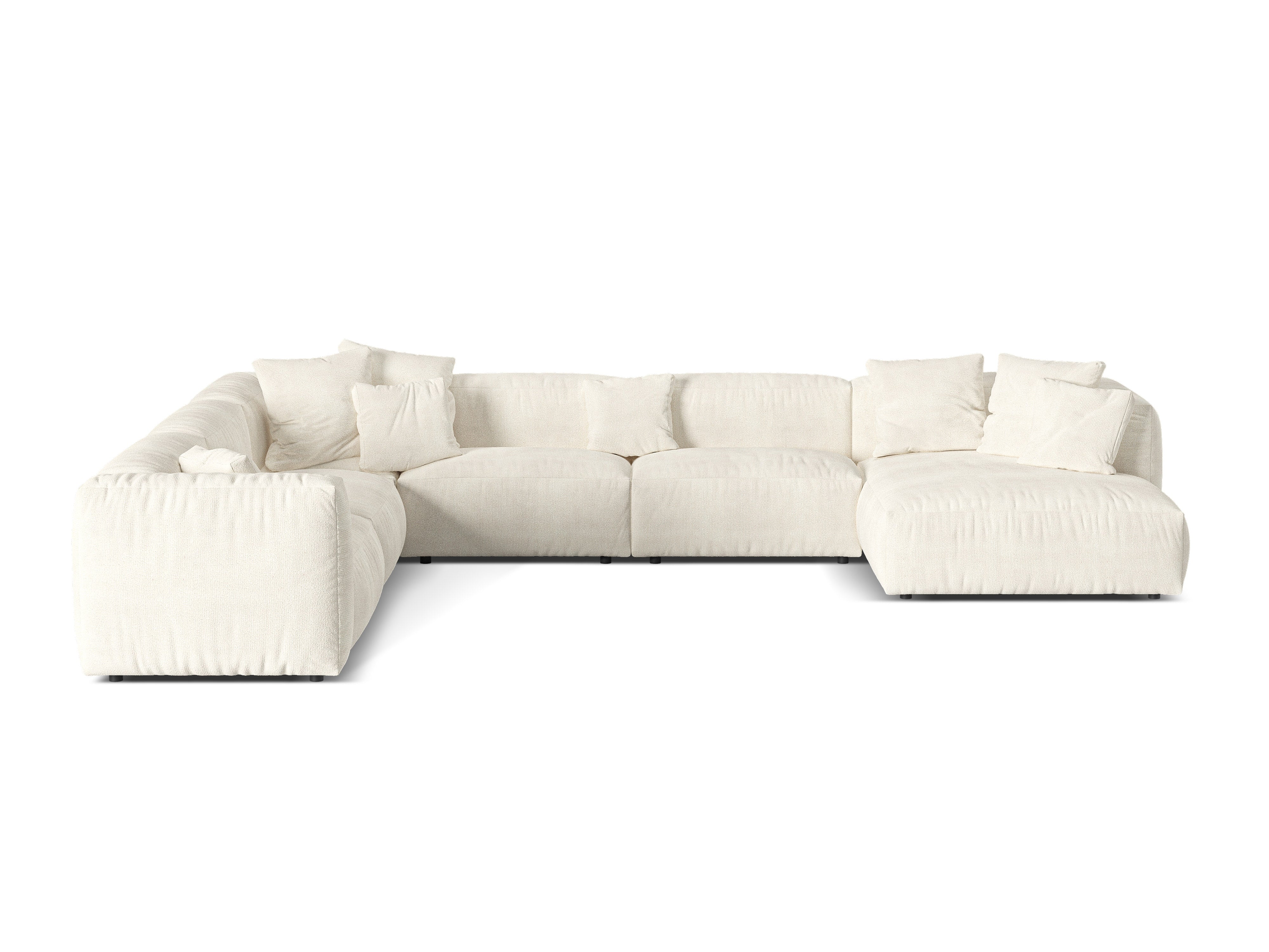 Eckgarnitur Martina, 404x312cm, Material: Boucle