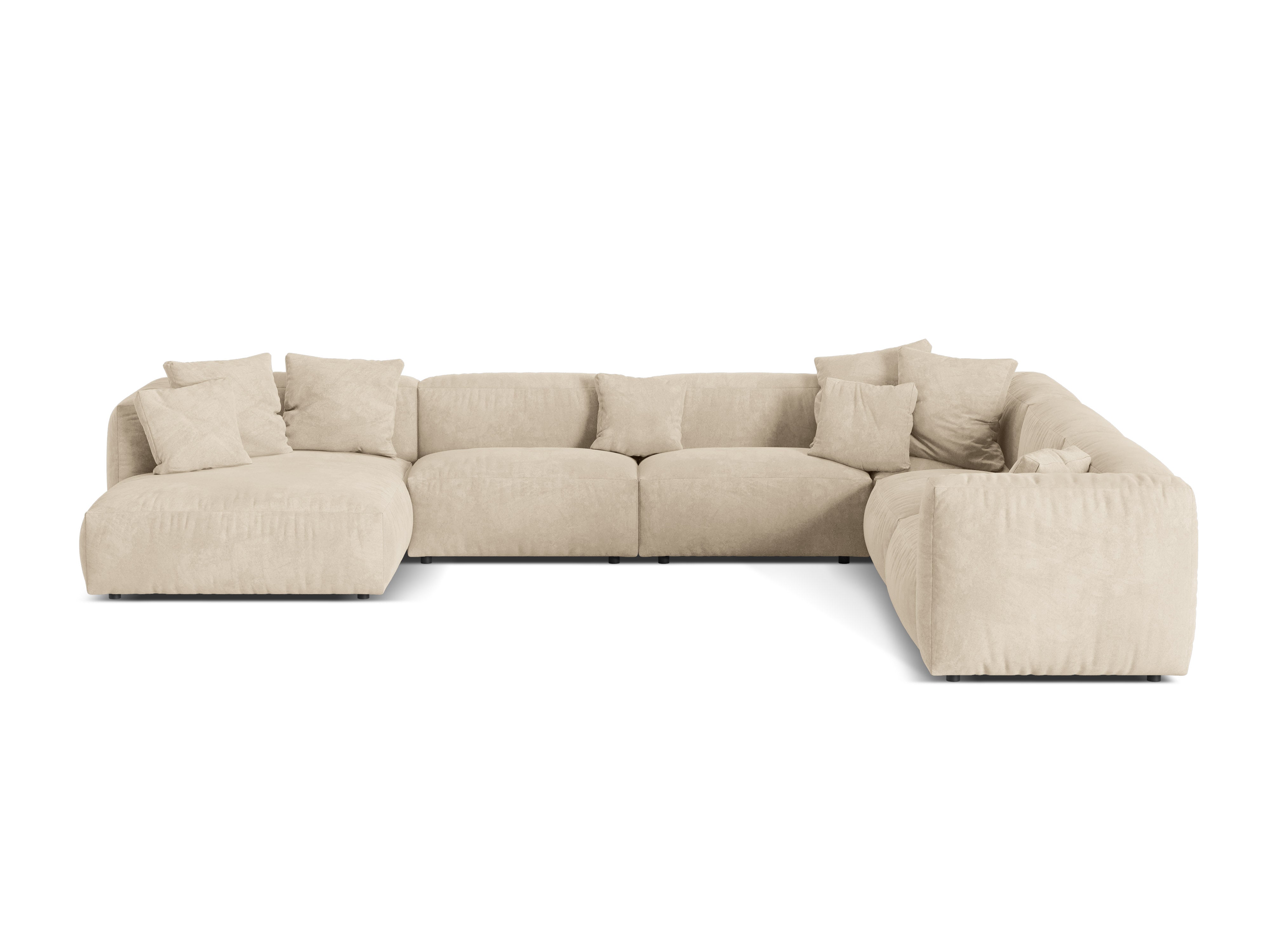 Eckgarnitur Martina, 404x312cm, Material: Samt