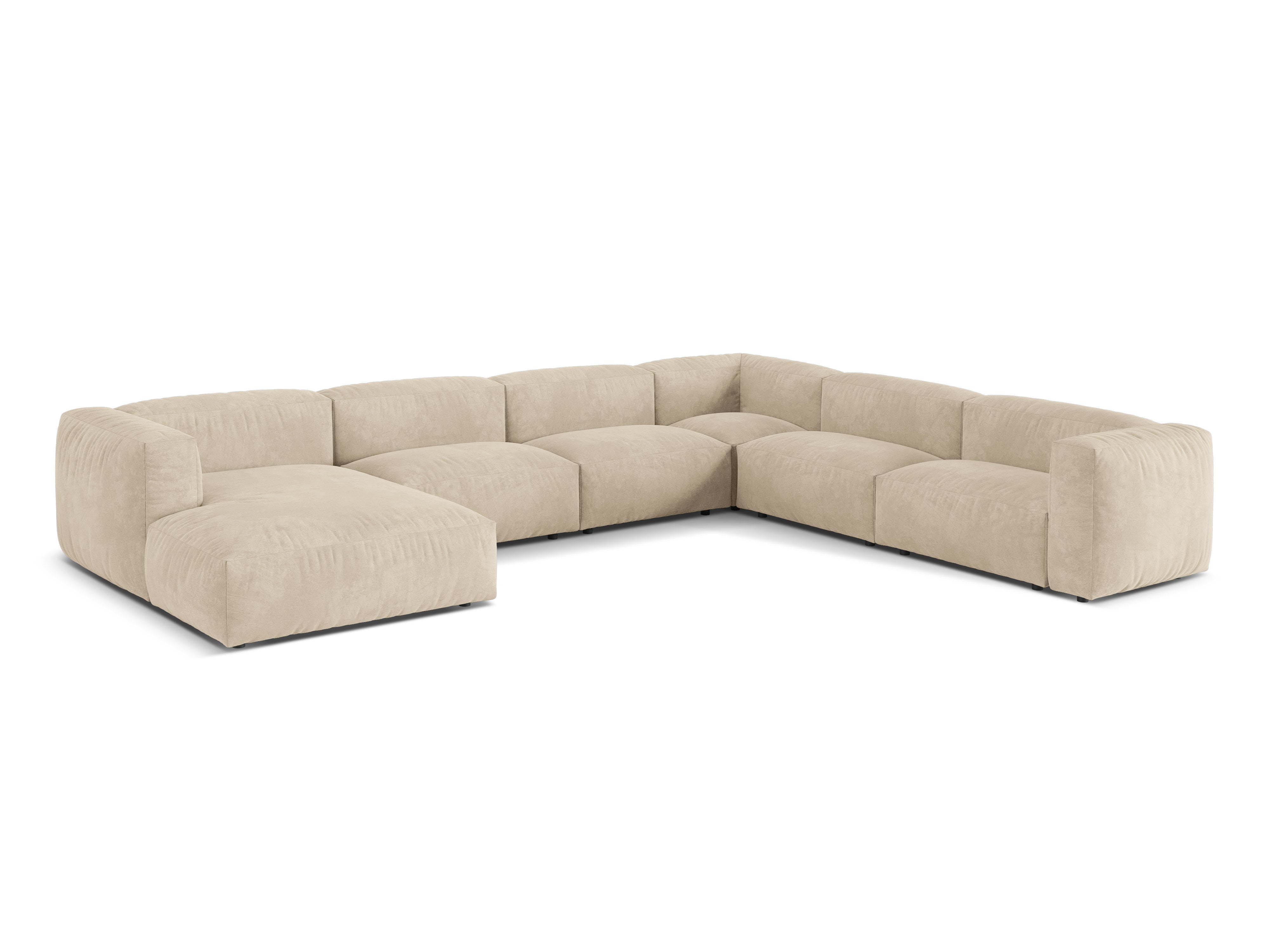 Eckgarnitur Martina, 404x312cm, Material: Samt