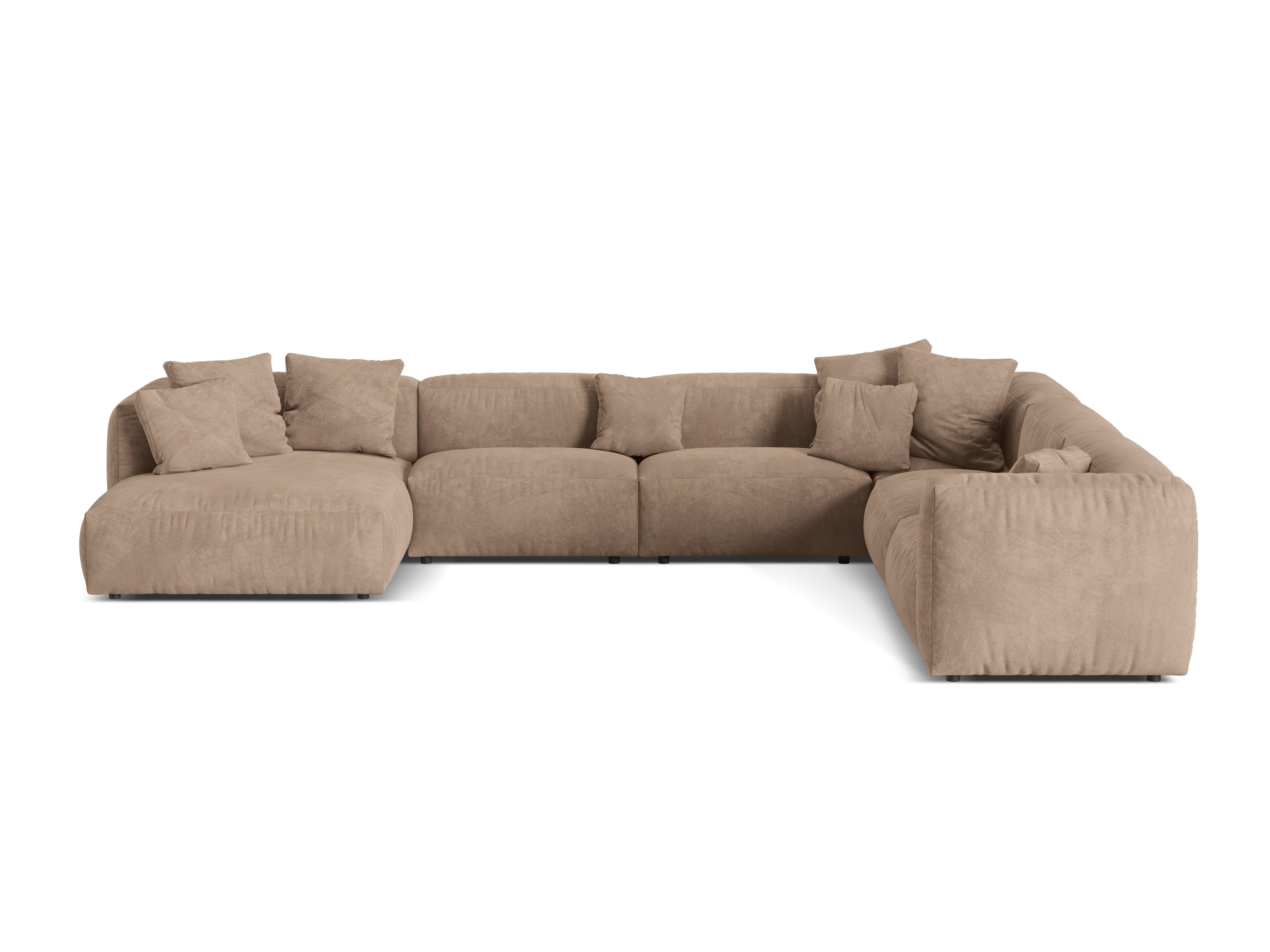 Eckgarnitur Martina, 404x312cm, Material: Samt