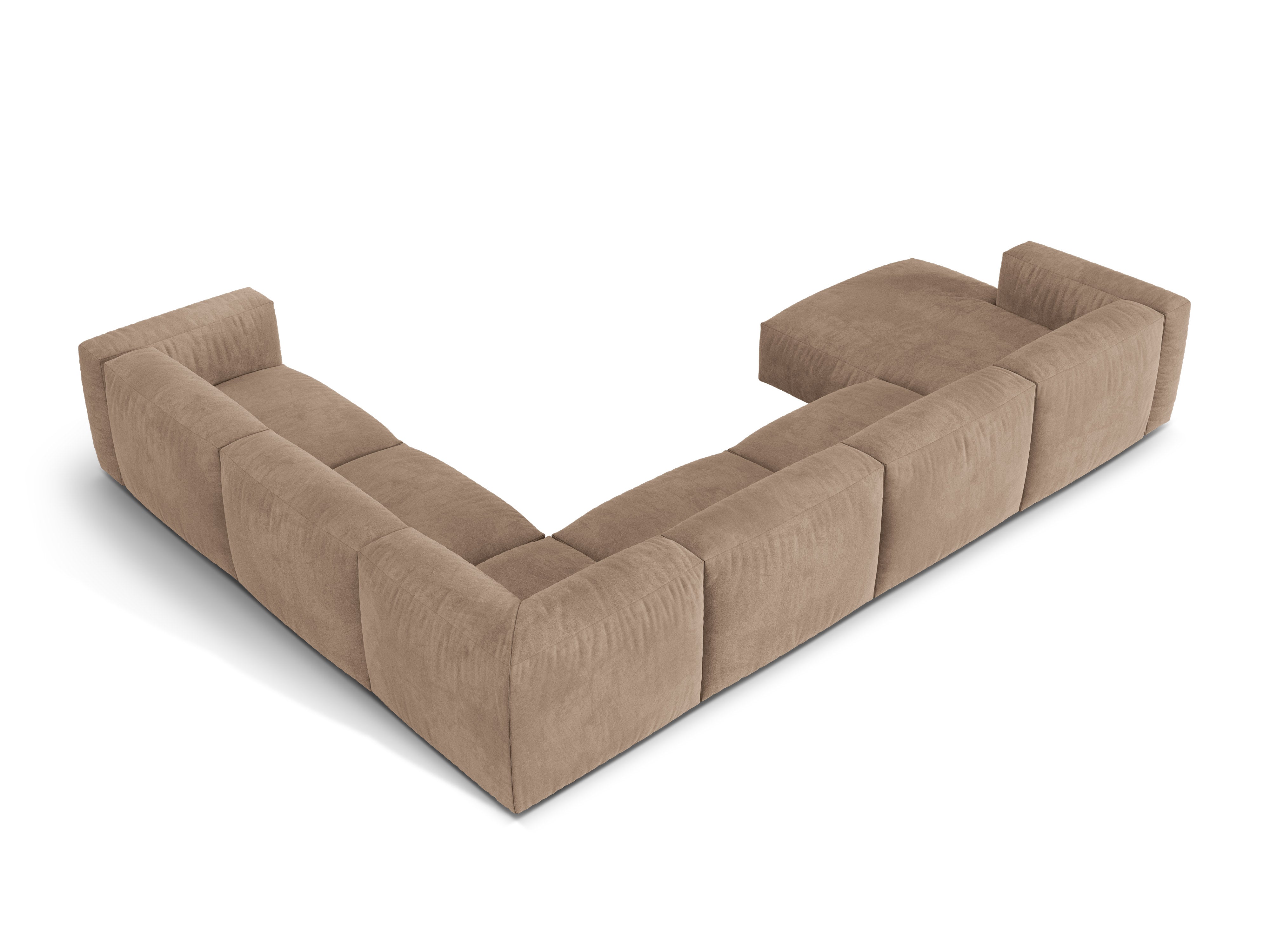 Eckgarnitur Martina, 404x312cm, Material: Samt