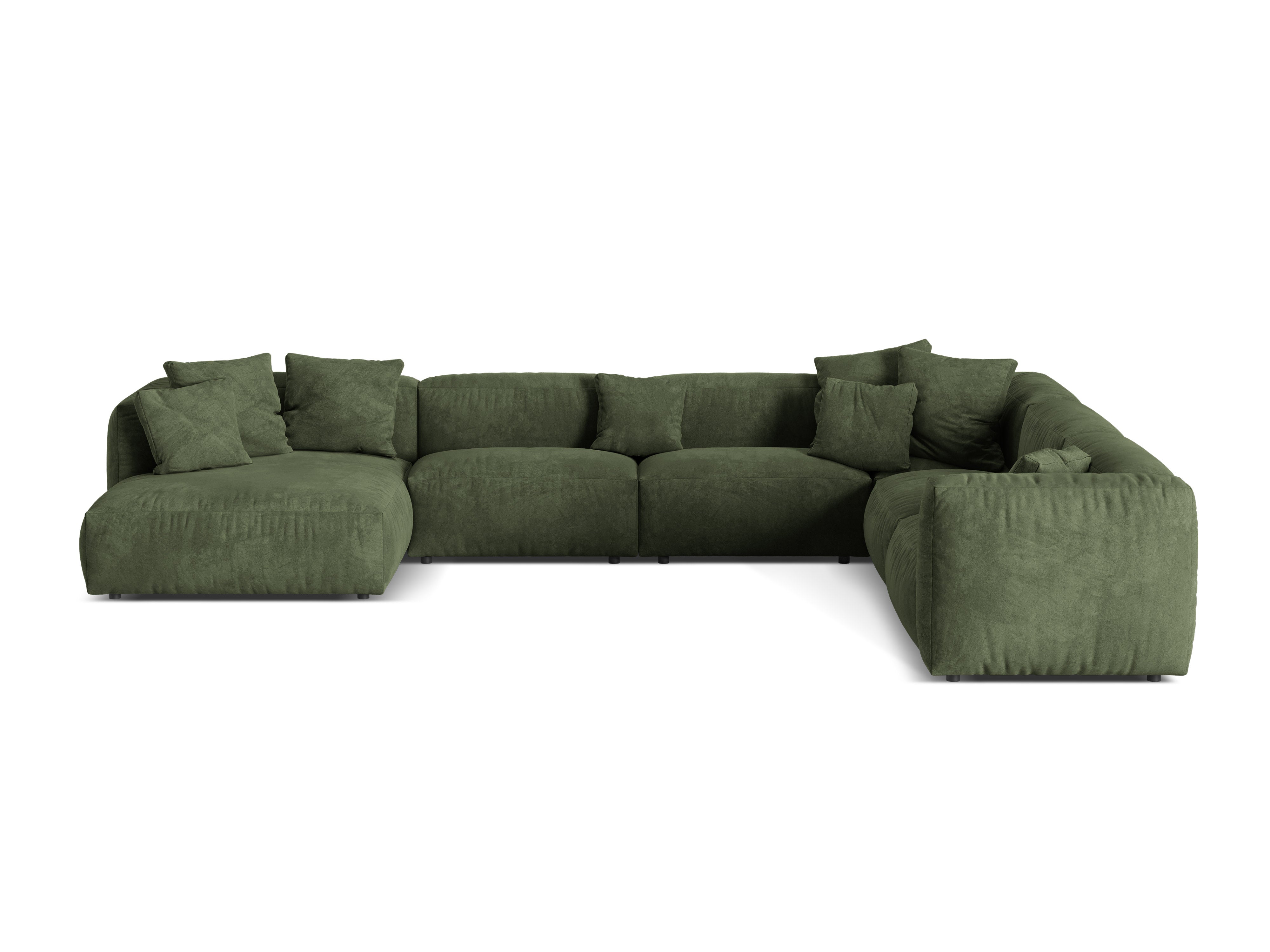 Eckgarnitur Martina, 404x312cm, Material: Samt