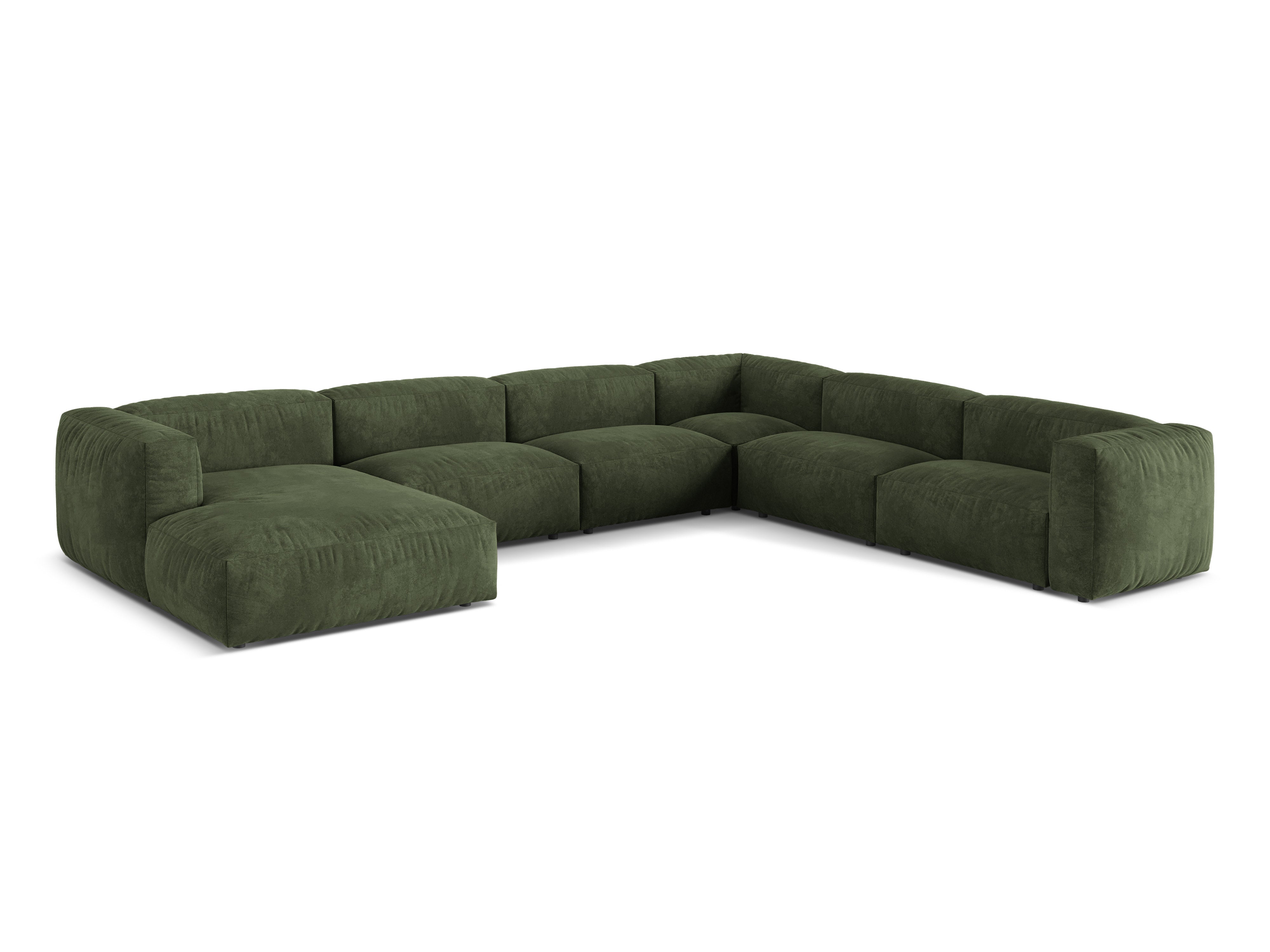 Eckgarnitur Martina, 404x312cm, Material: Samt