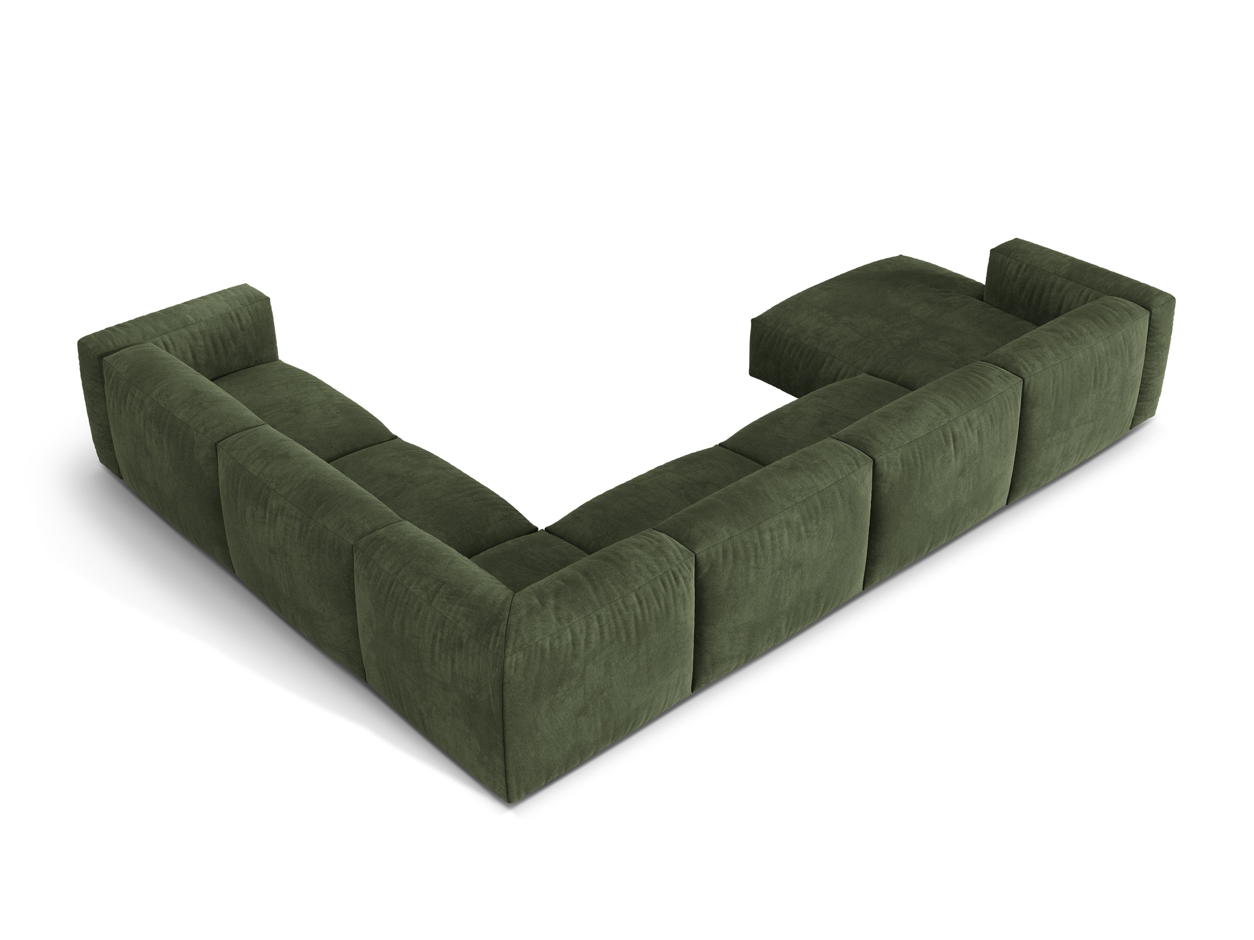 Eckgarnitur Martina, 404x312cm, Material: Samt