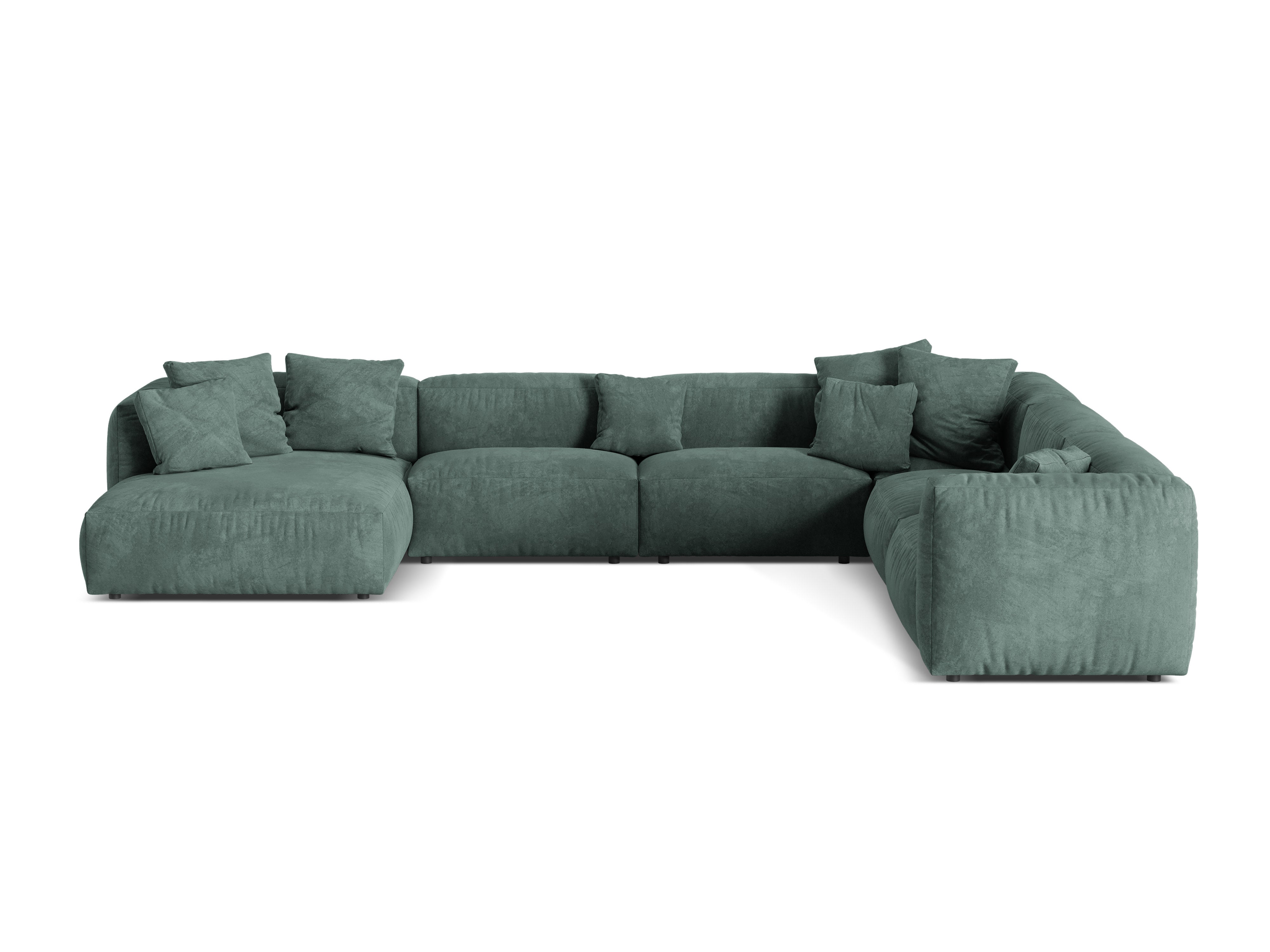 Eckgarnitur Martina, 404x312cm, Material: Samt