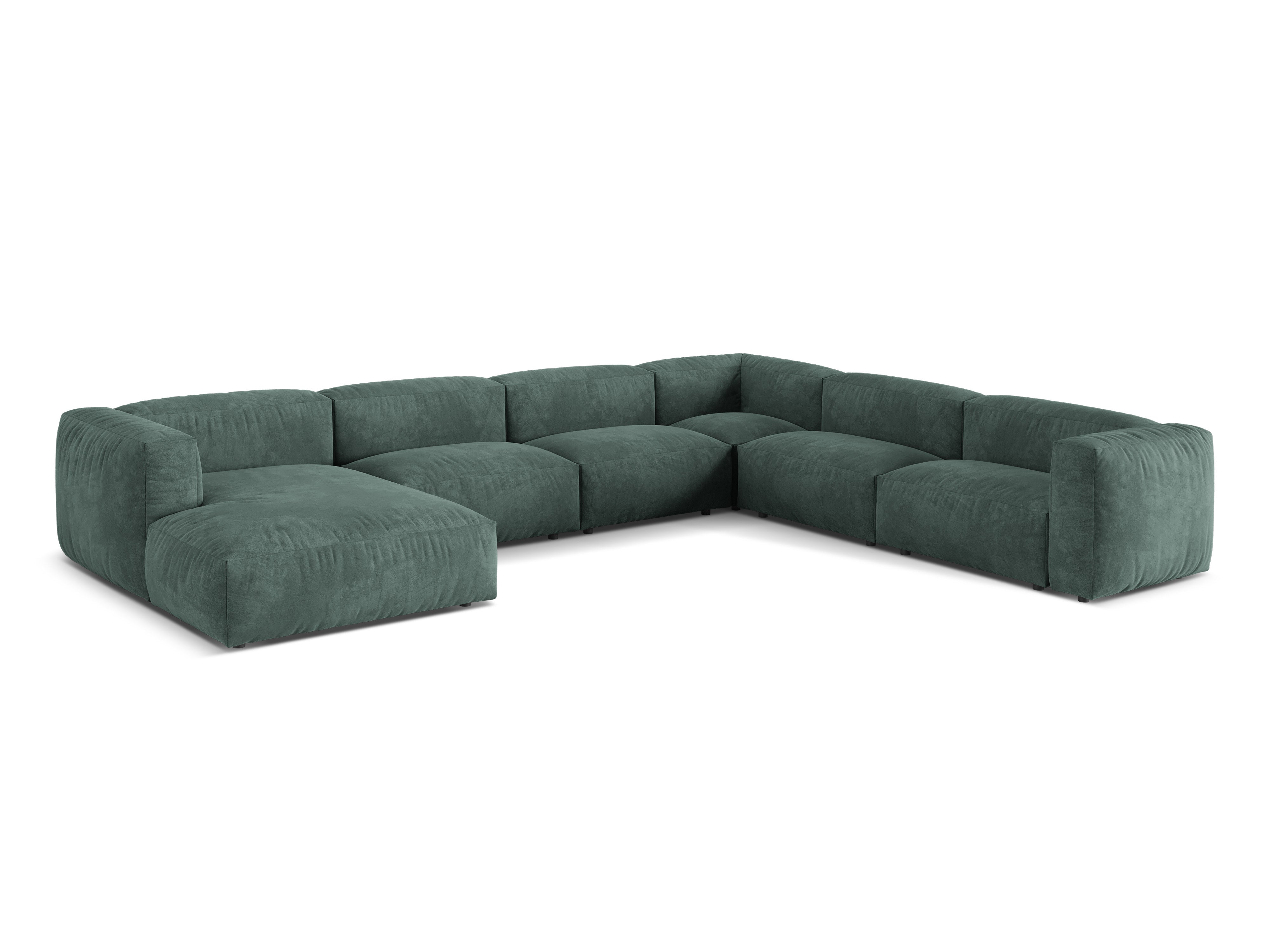 Eckgarnitur Martina, 404x312cm, Material: Samt