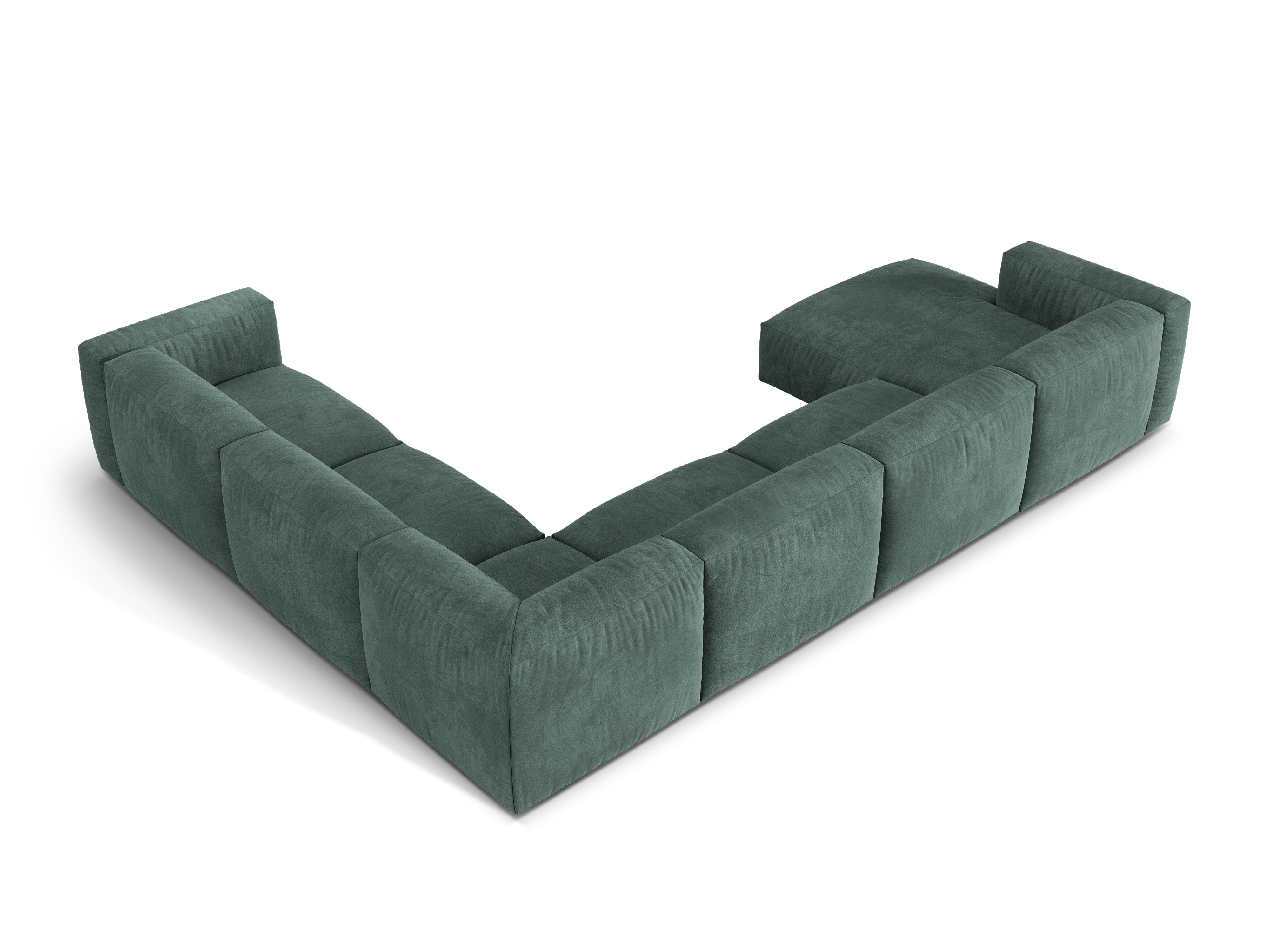 Eckgarnitur Martina, 404x312cm, Material: Samt