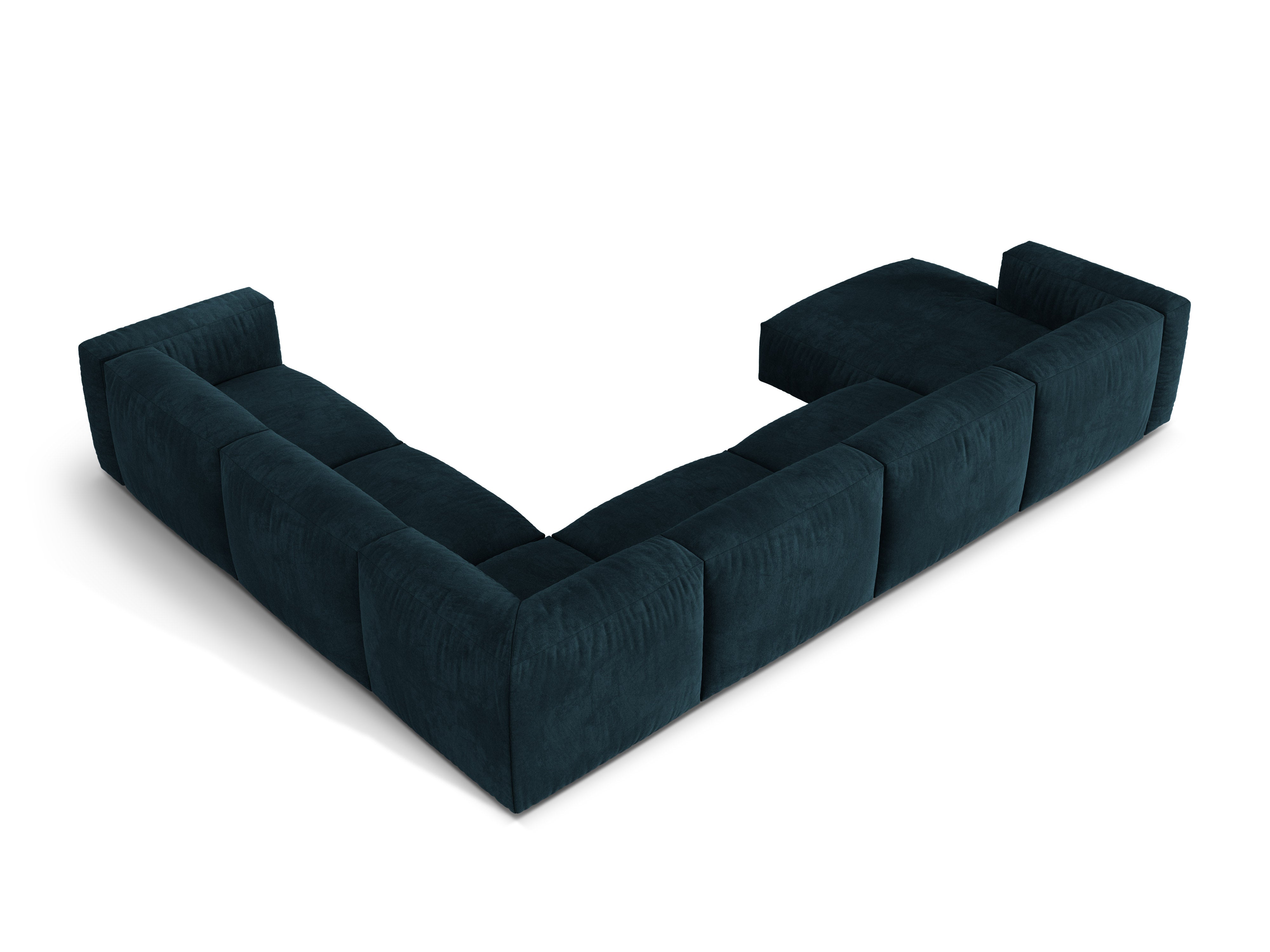 Eckgarnitur Martina, 404x312cm, Material: Samt