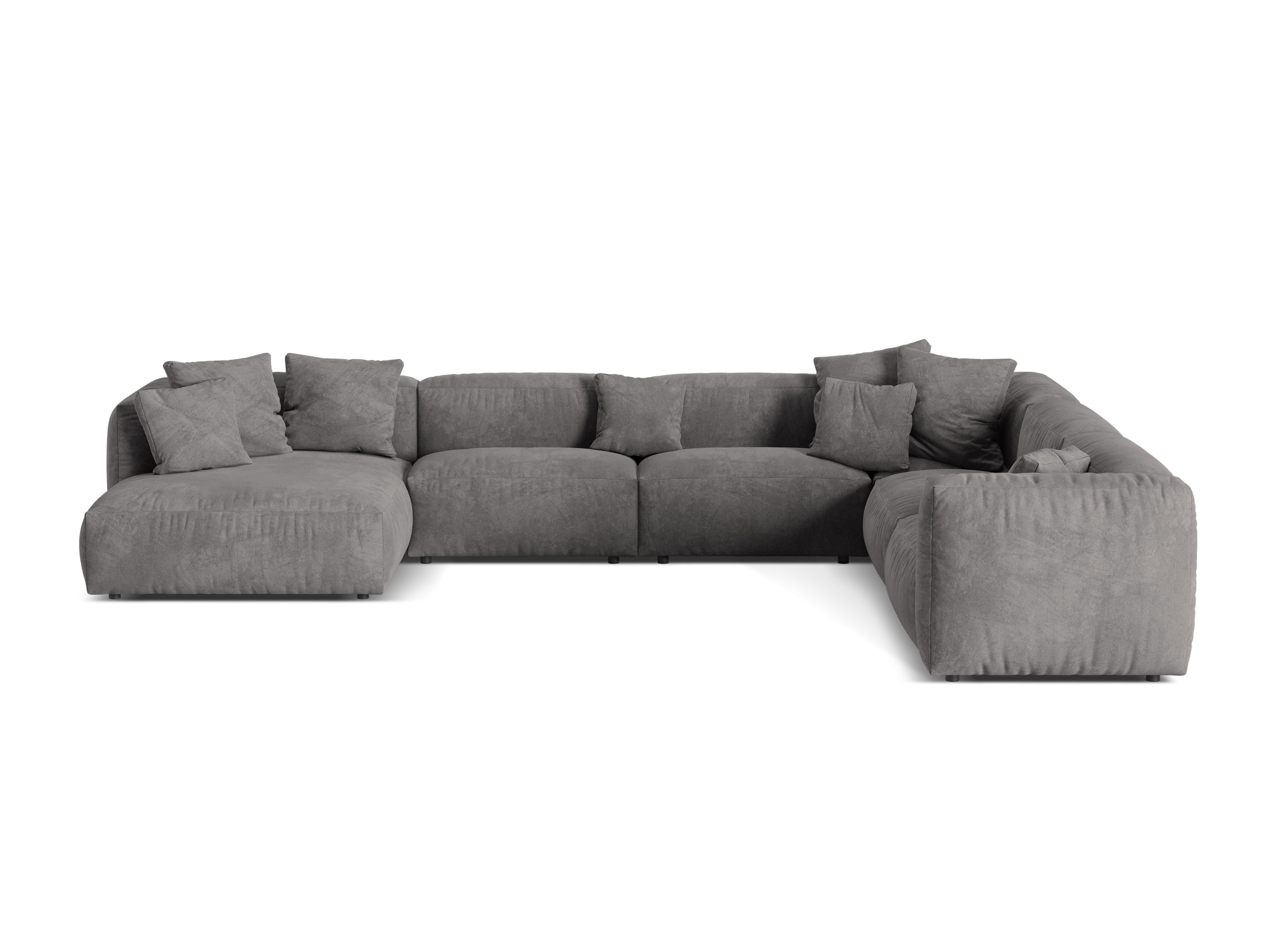 Eckgarnitur Martina, 404x312cm, Material: Samt