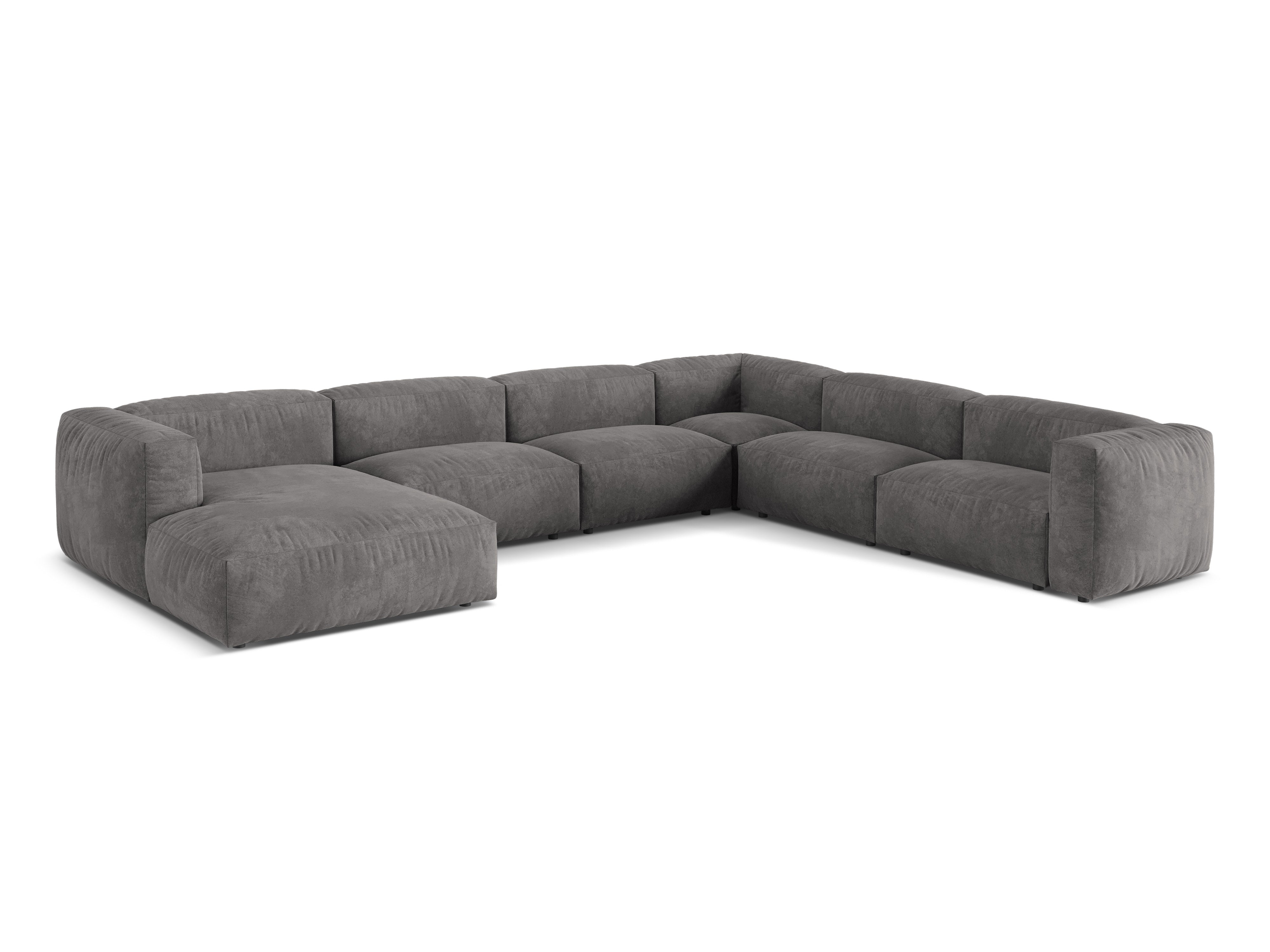 Eckgarnitur Martina, 404x312cm, Material: Samt