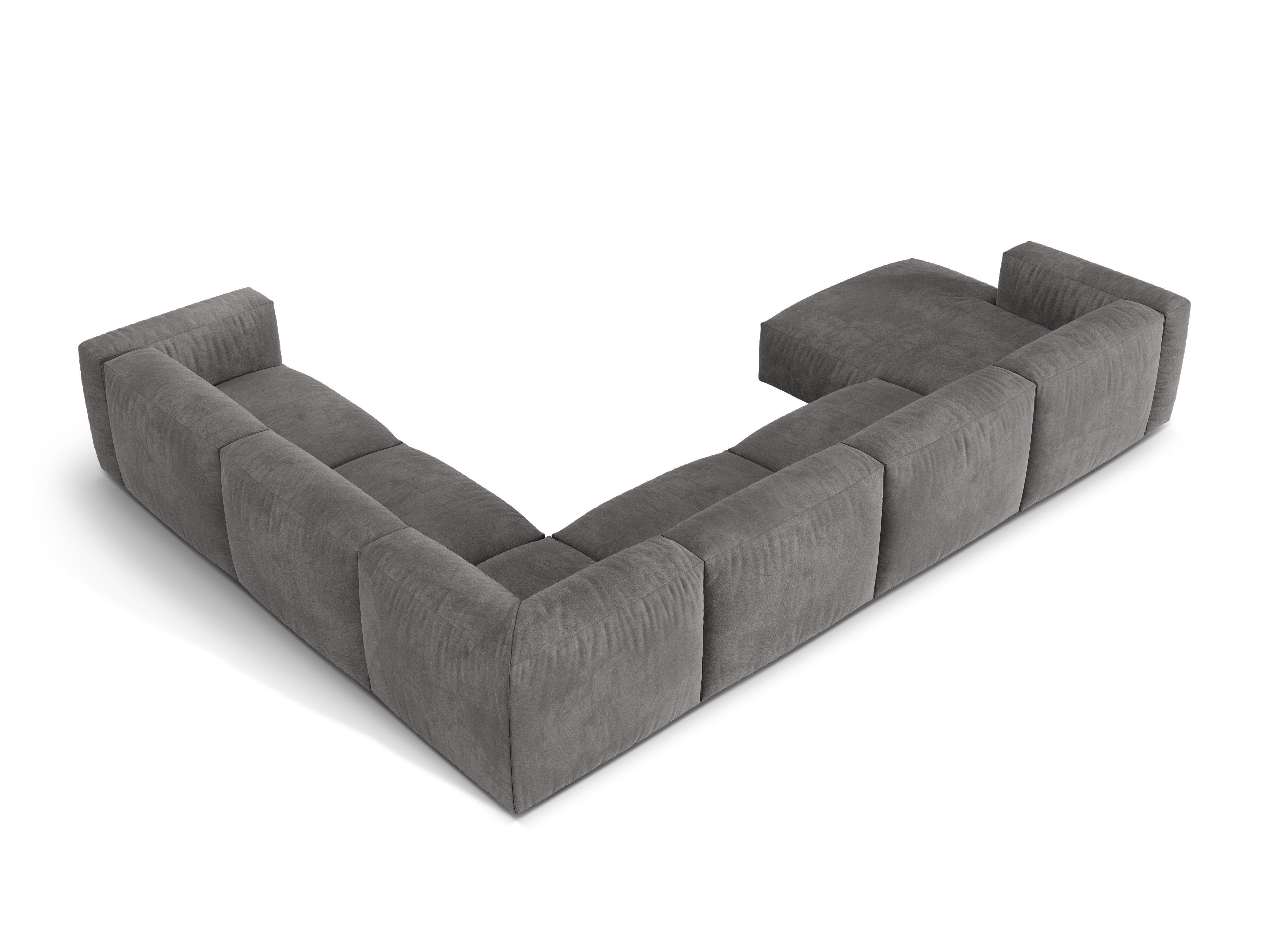 Eckgarnitur Martina, 404x312cm, Material: Samt