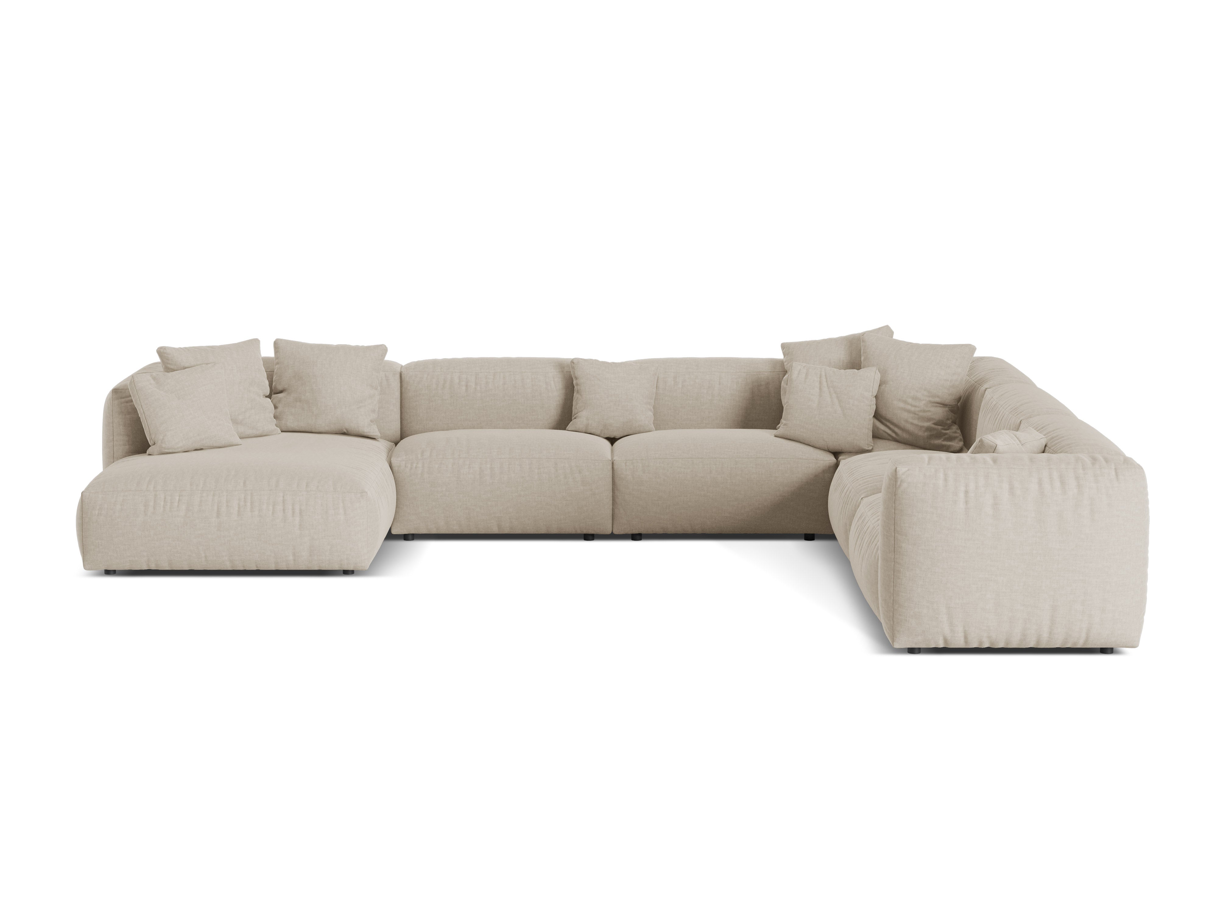 Martina Eckgarnitur, 404x312cm, Material: Strukturstoff