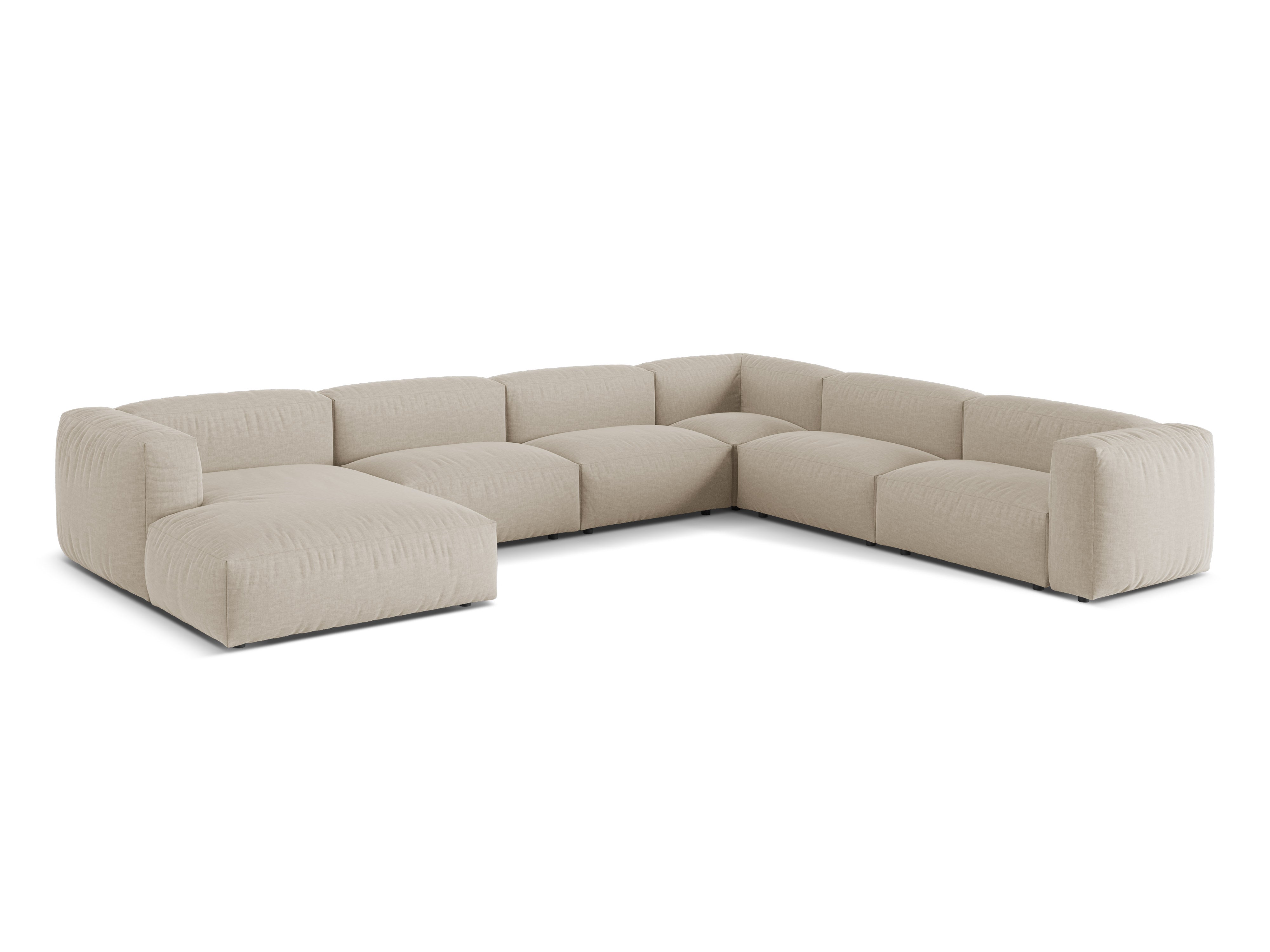 Martina Eckgarnitur, 404x312cm, Material: Strukturstoff