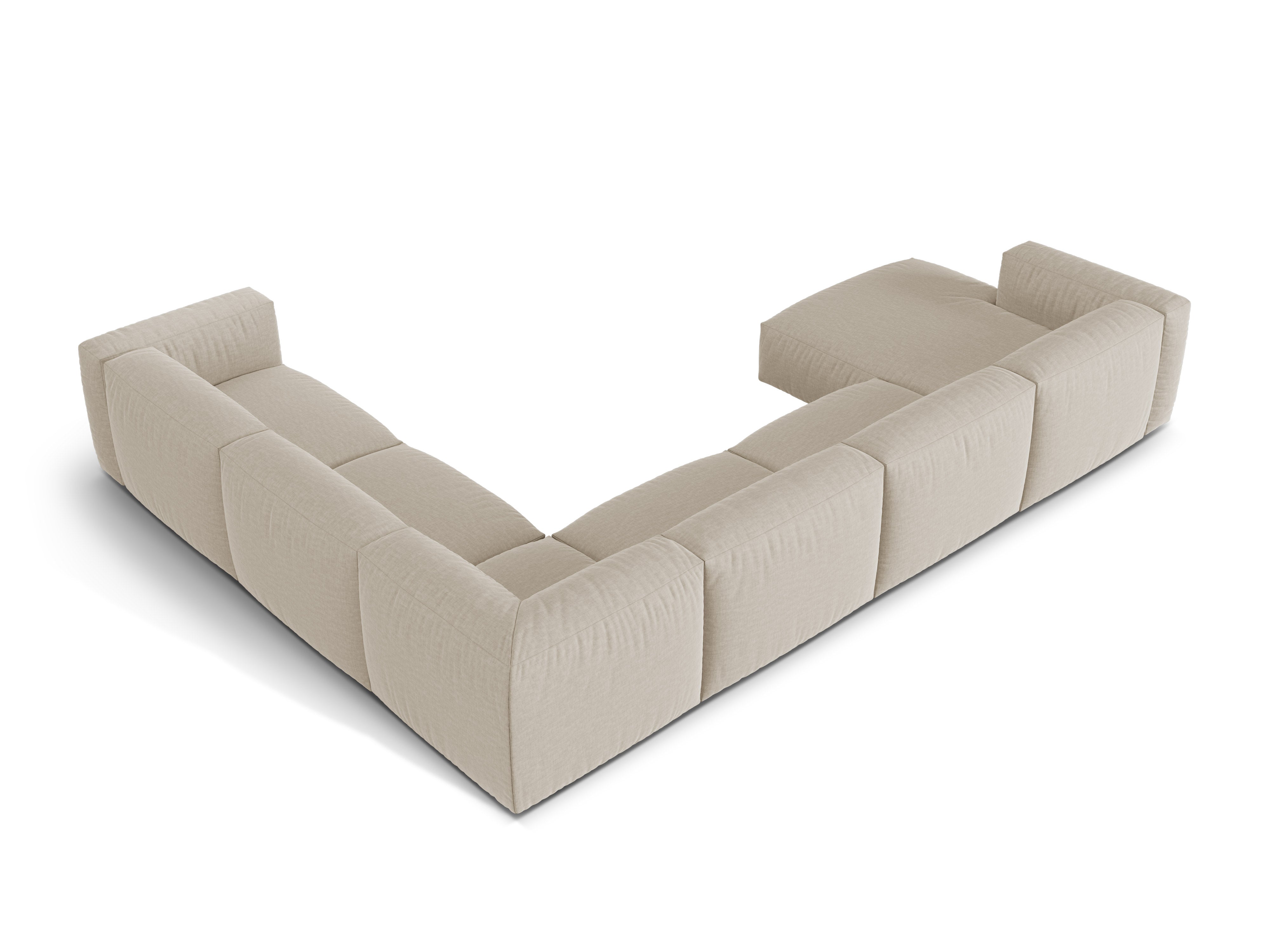 Martina Eckgarnitur, 404x312cm, Material: Strukturstoff