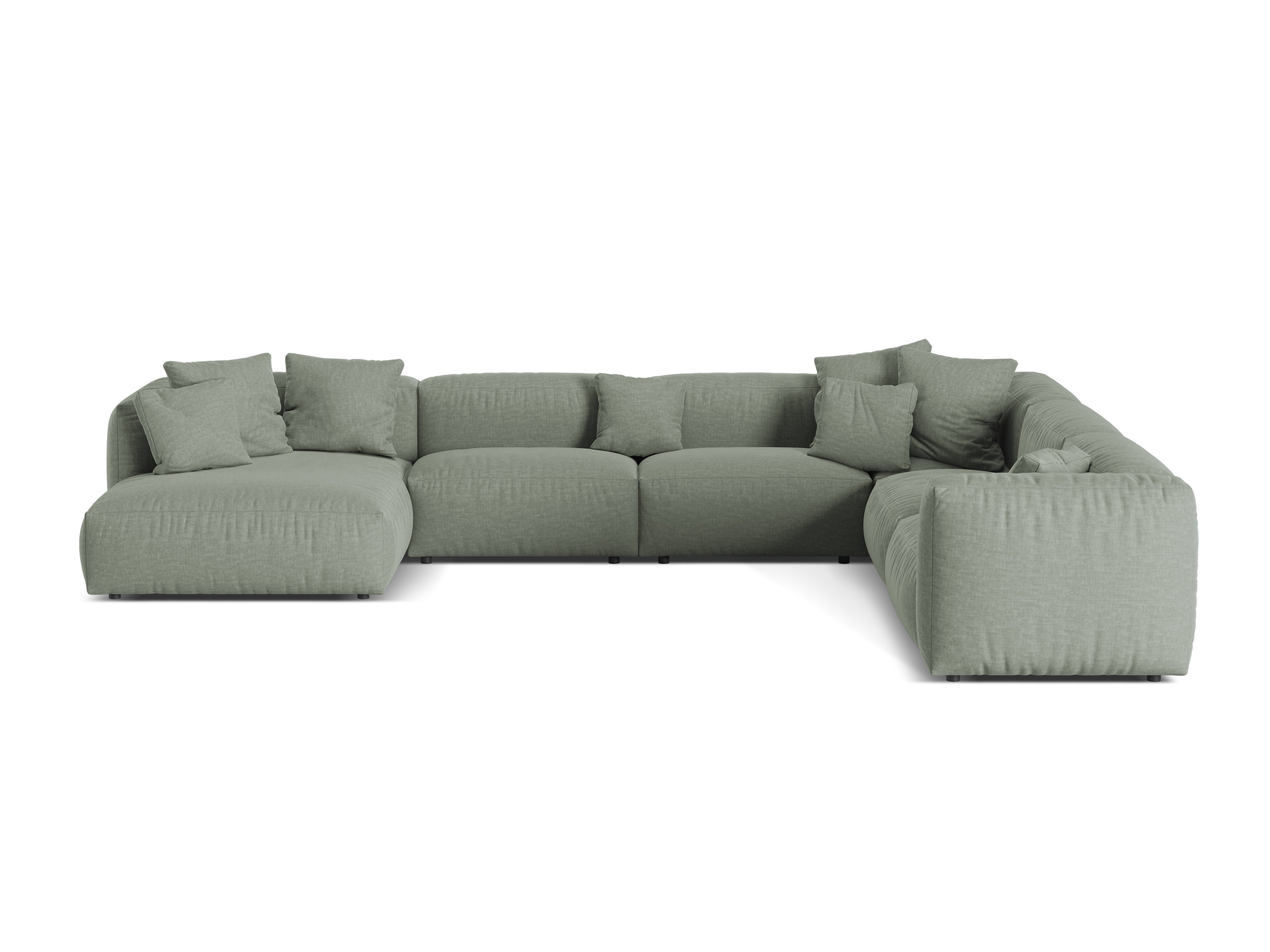 Martina Eckgarnitur, 404x312cm, Material: Strukturstoff