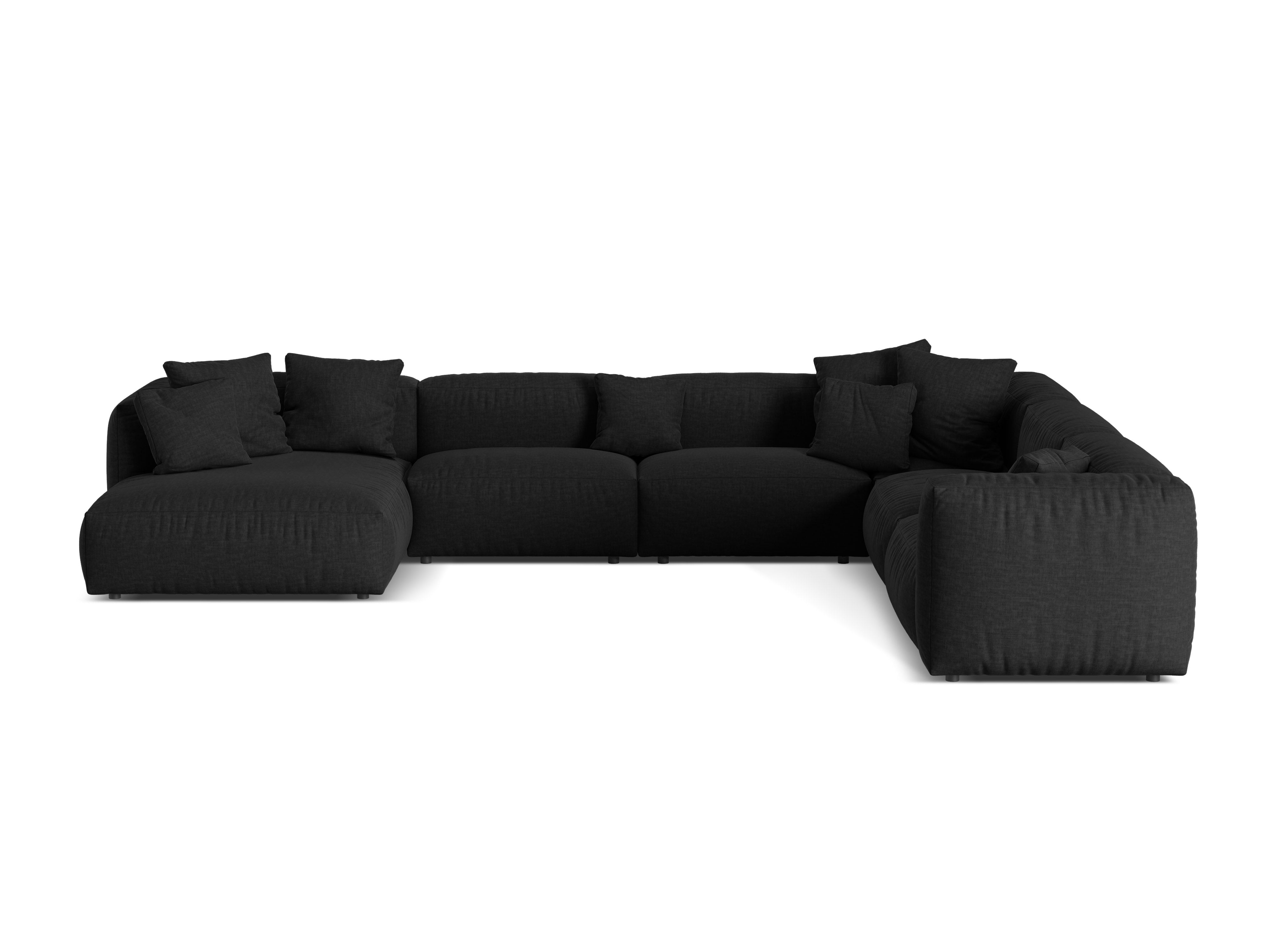 Martina Eckgarnitur, 404x312cm, Material: Strukturstoff