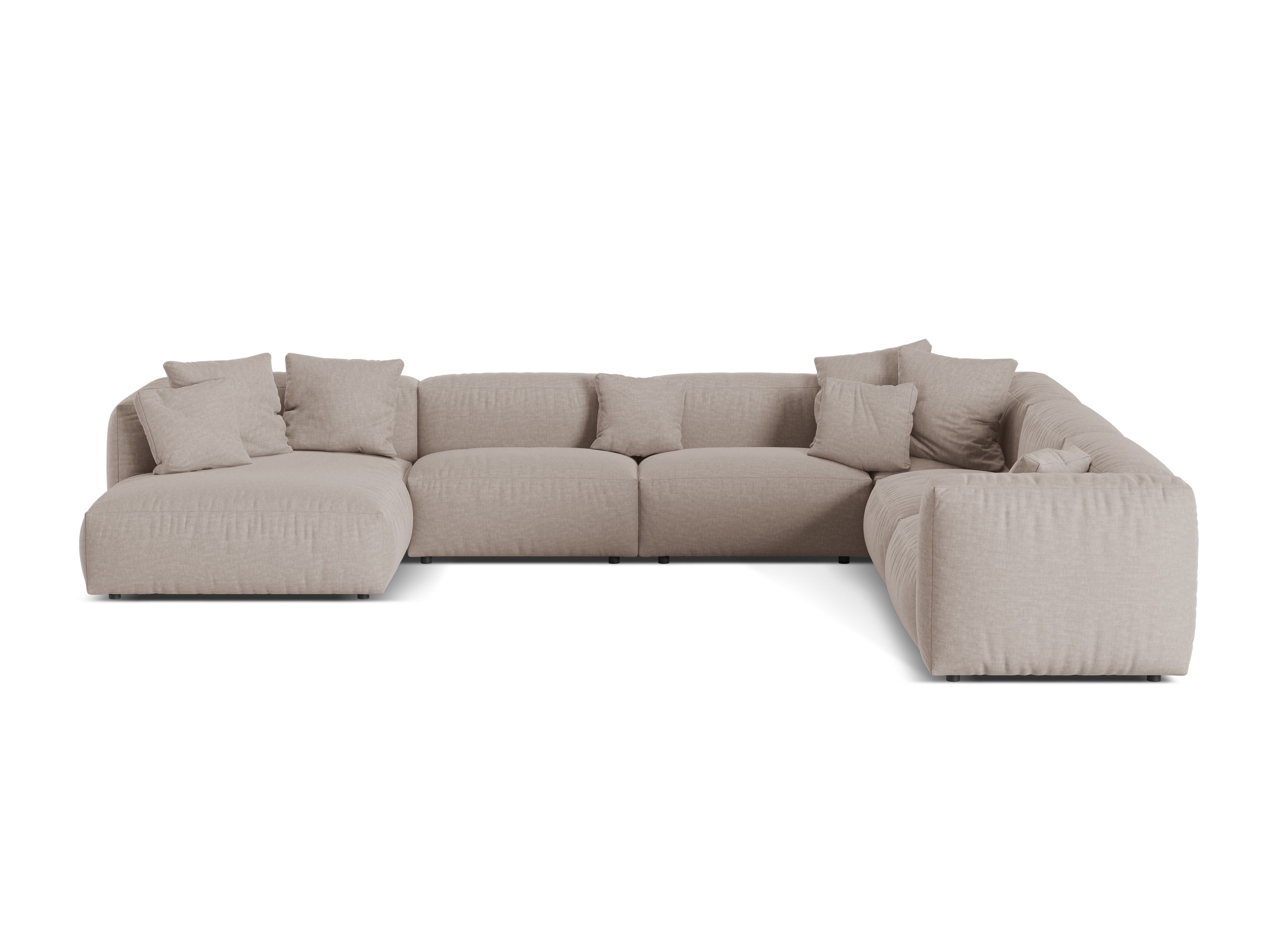 Martina Eckgarnitur, 404x312cm, Material: Strukturstoff