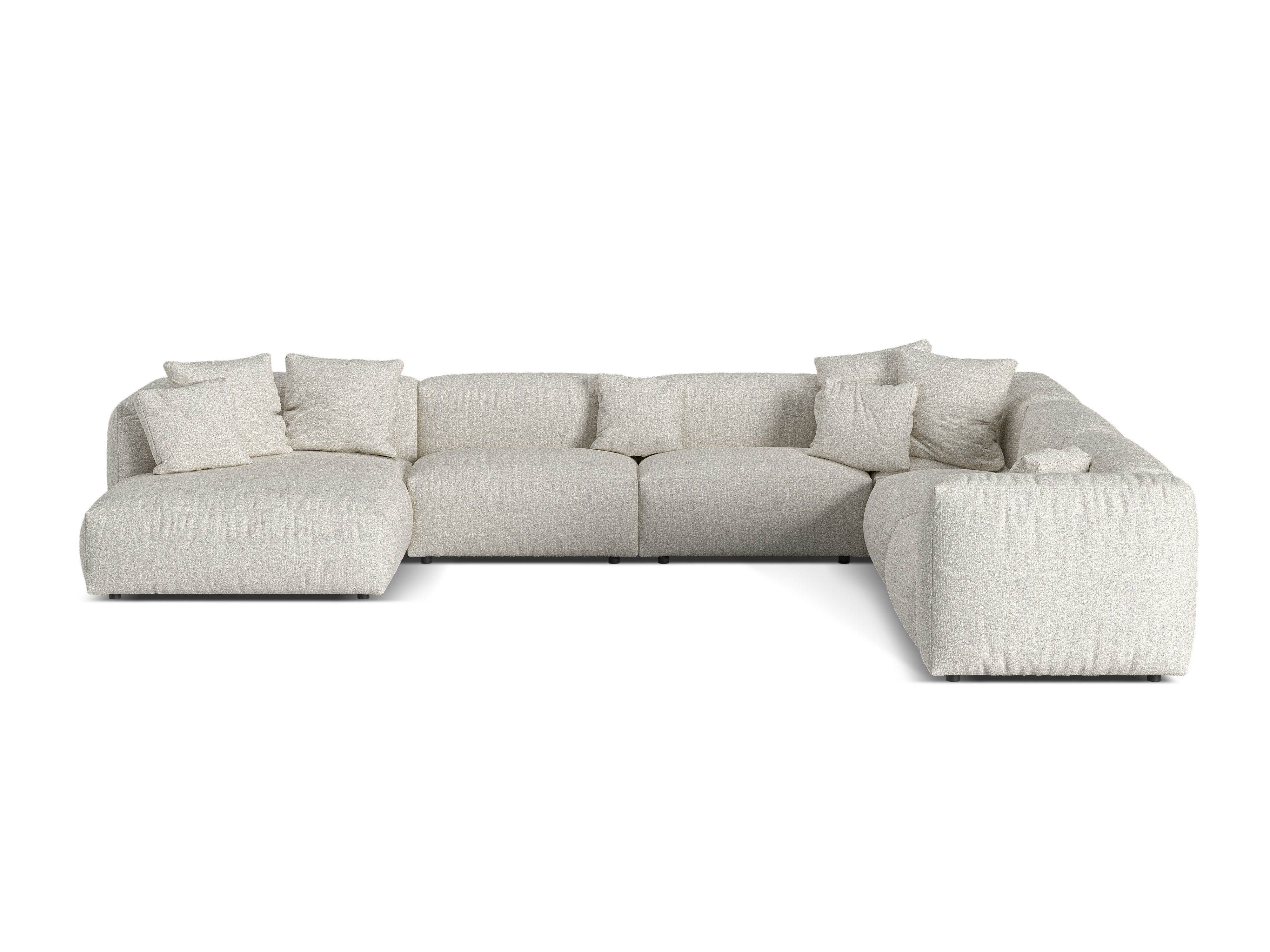 Eckgarnitur Martina, 404x312cm, Material: Boucle