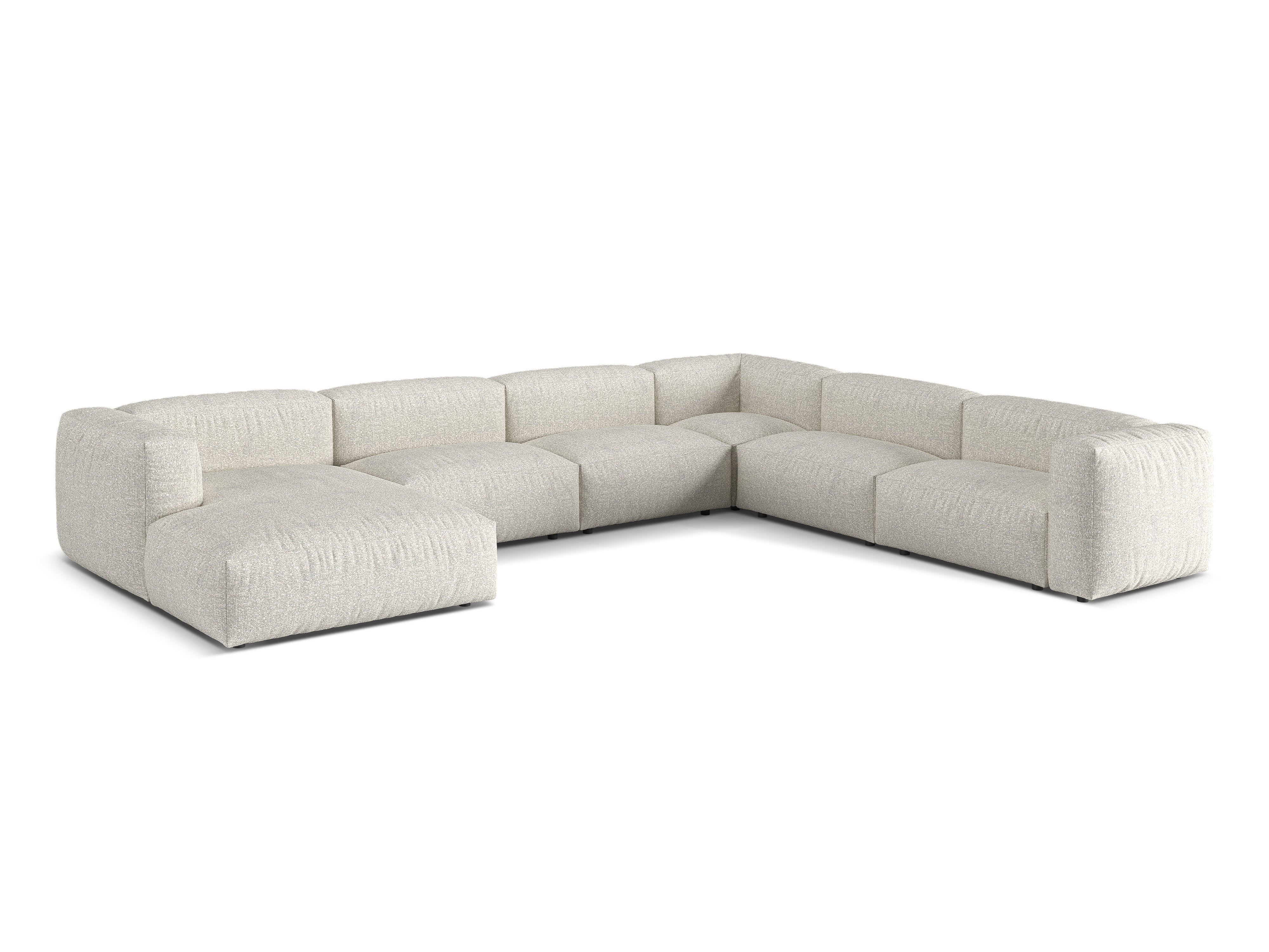 Eckgarnitur Martina, 404x312cm, Material: Boucle