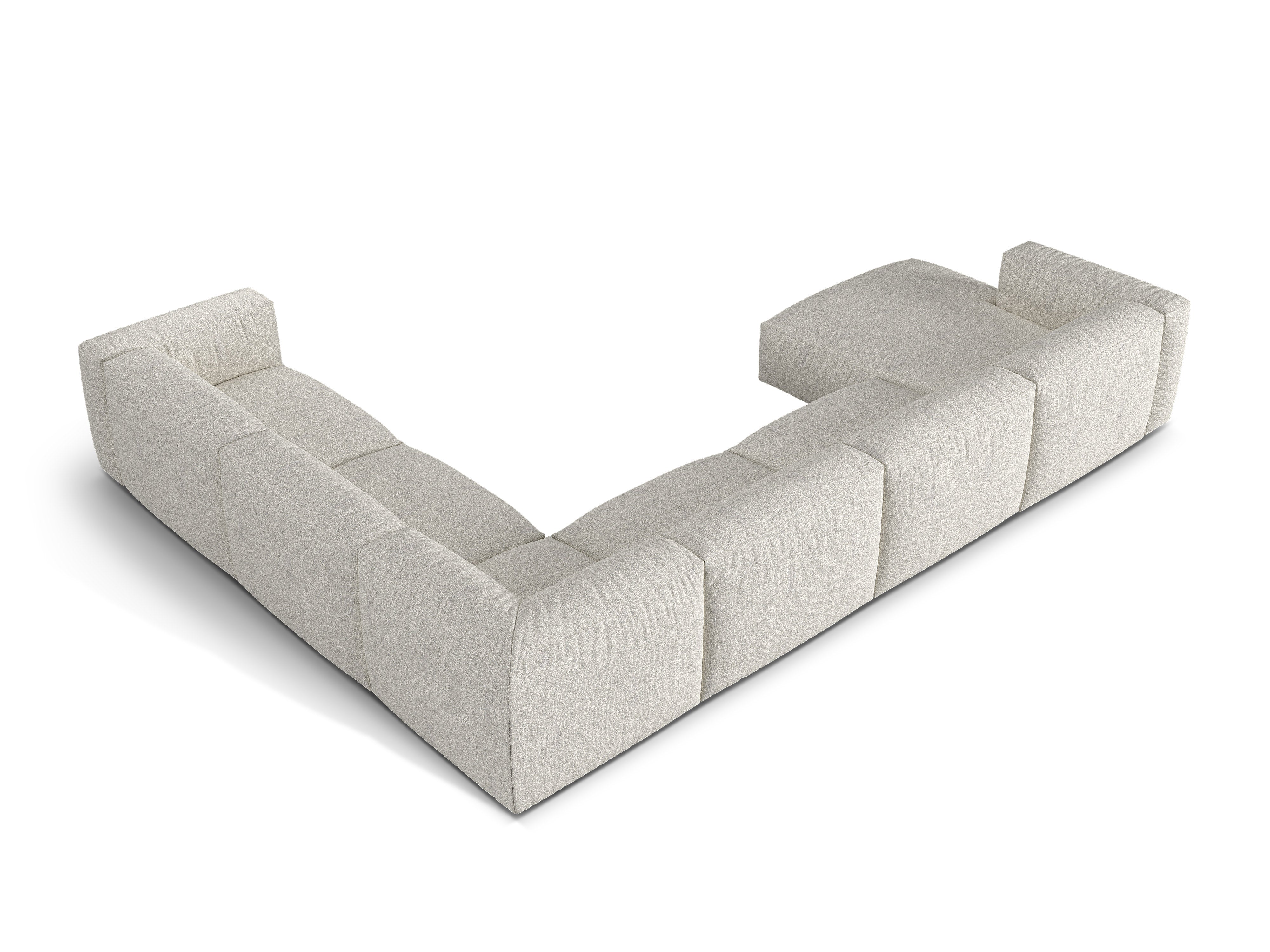 Eckgarnitur Martina, 404x312cm, Material: Boucle