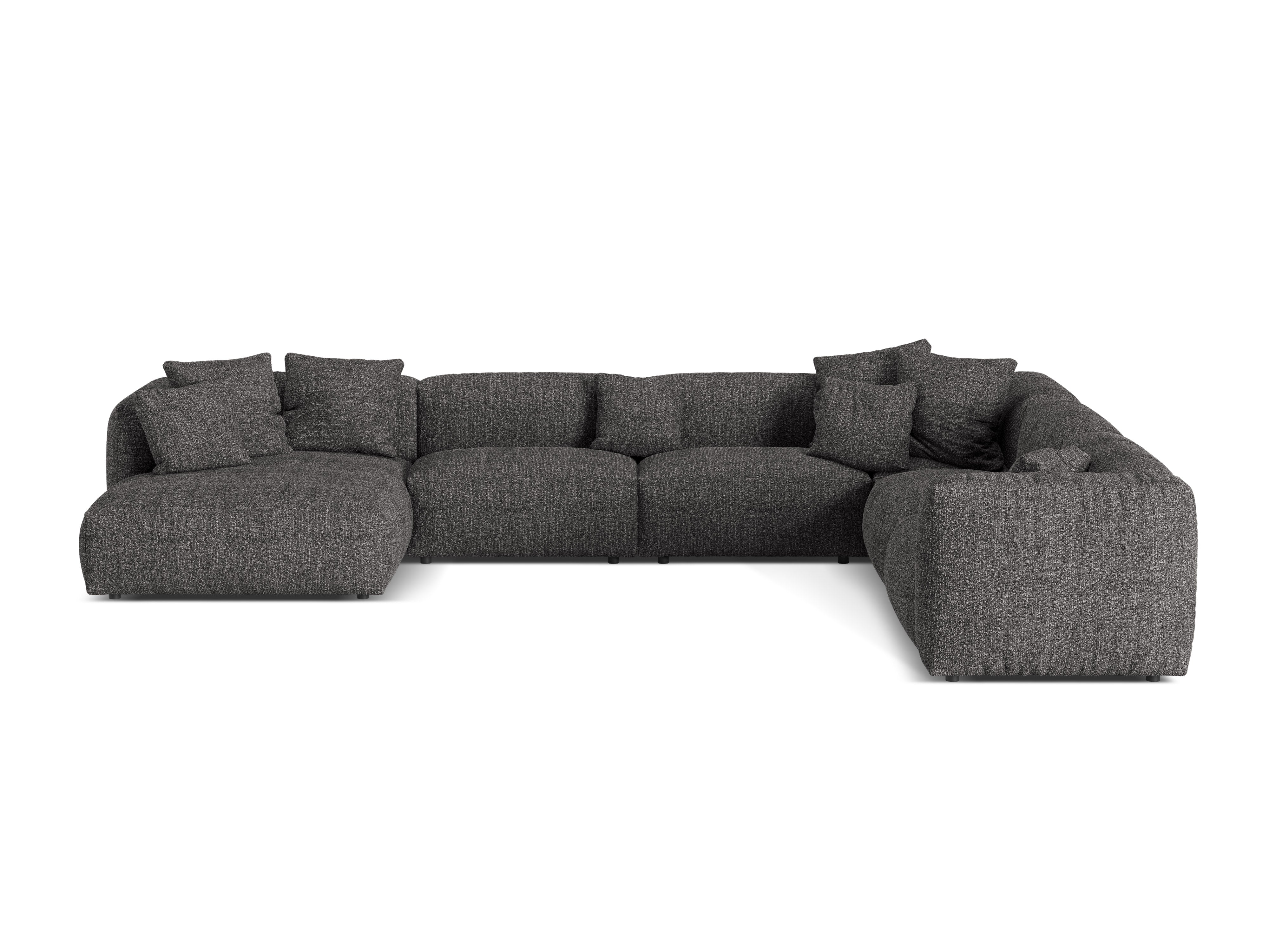 Eckgarnitur Martina, 404x312cm, Material: Boucle