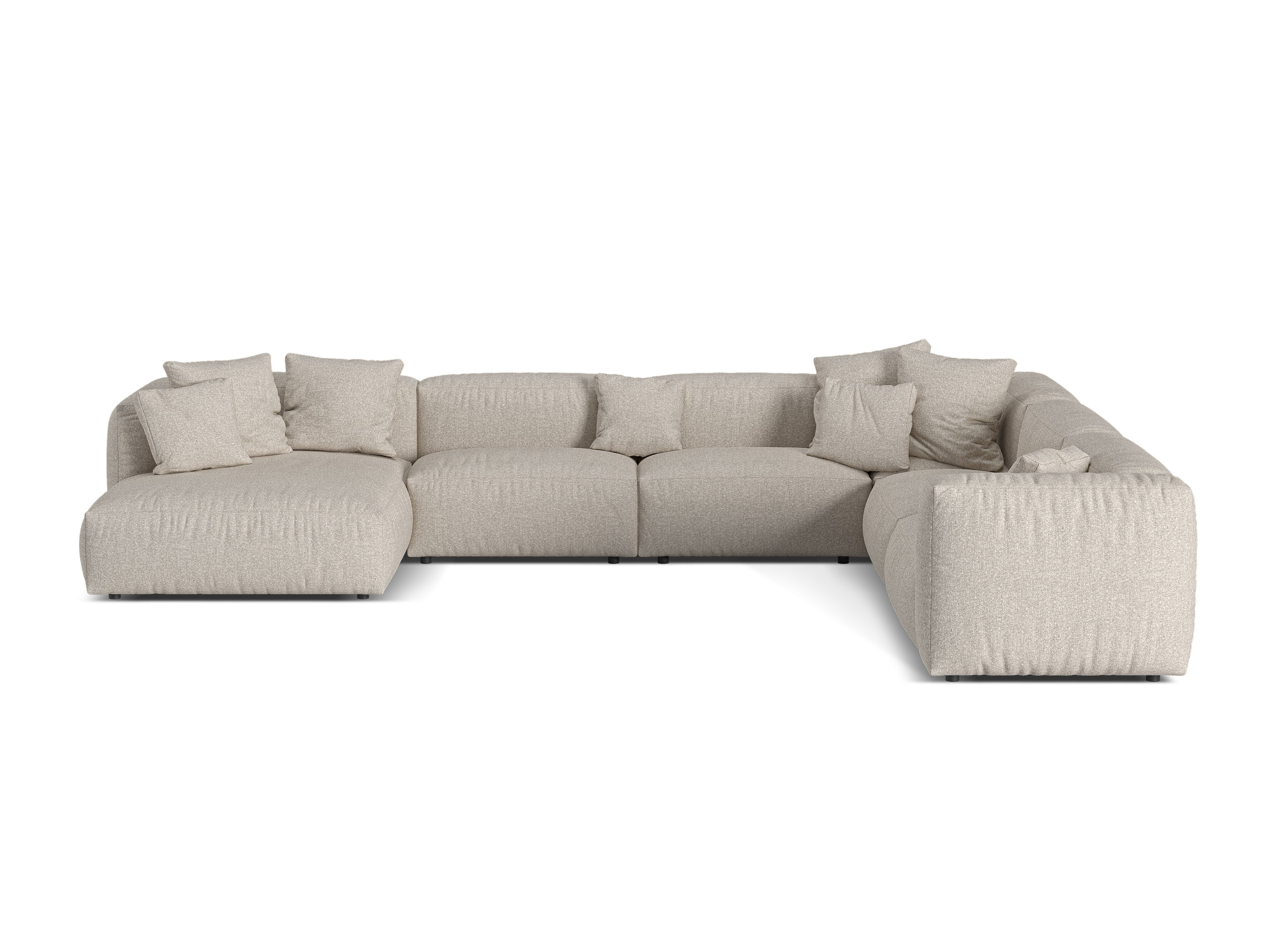 Eckgarnitur Martina, 404x312cm, Material: Boucle