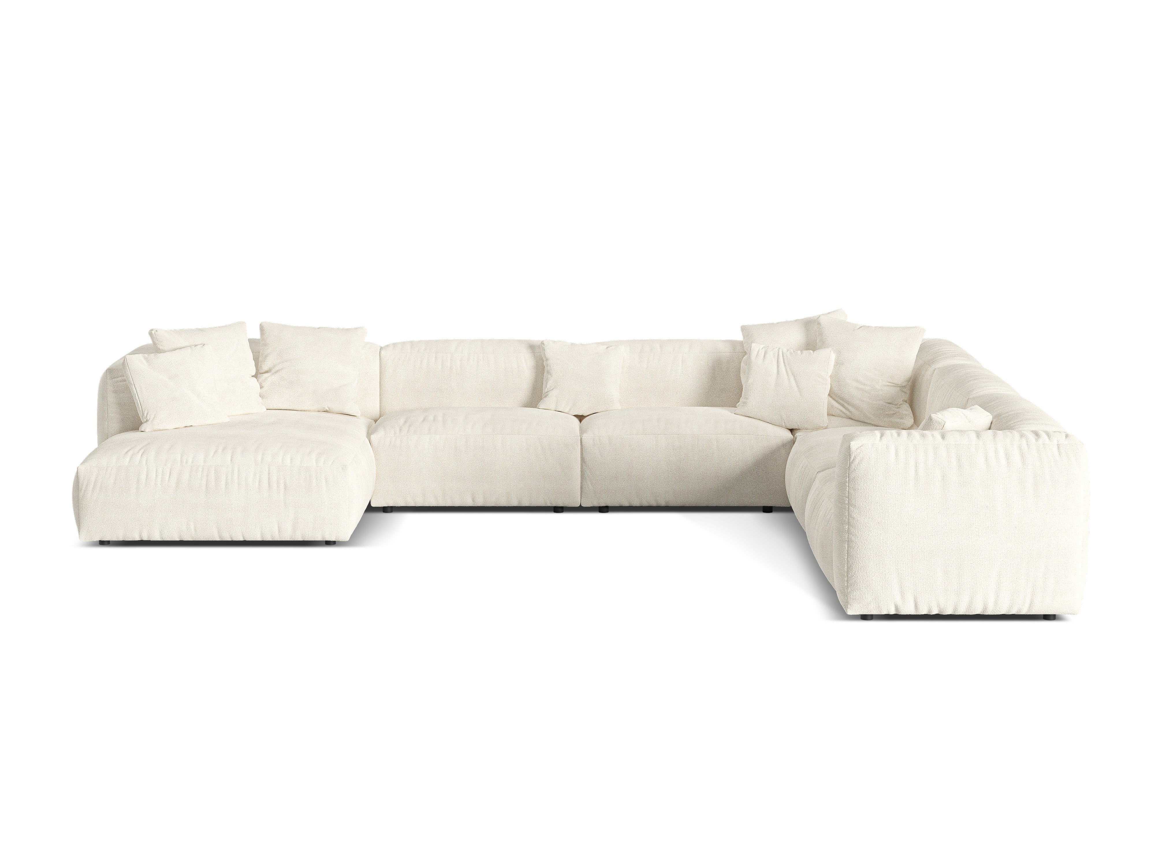 Eckgarnitur Martina, 404x312cm, Material: Boucle