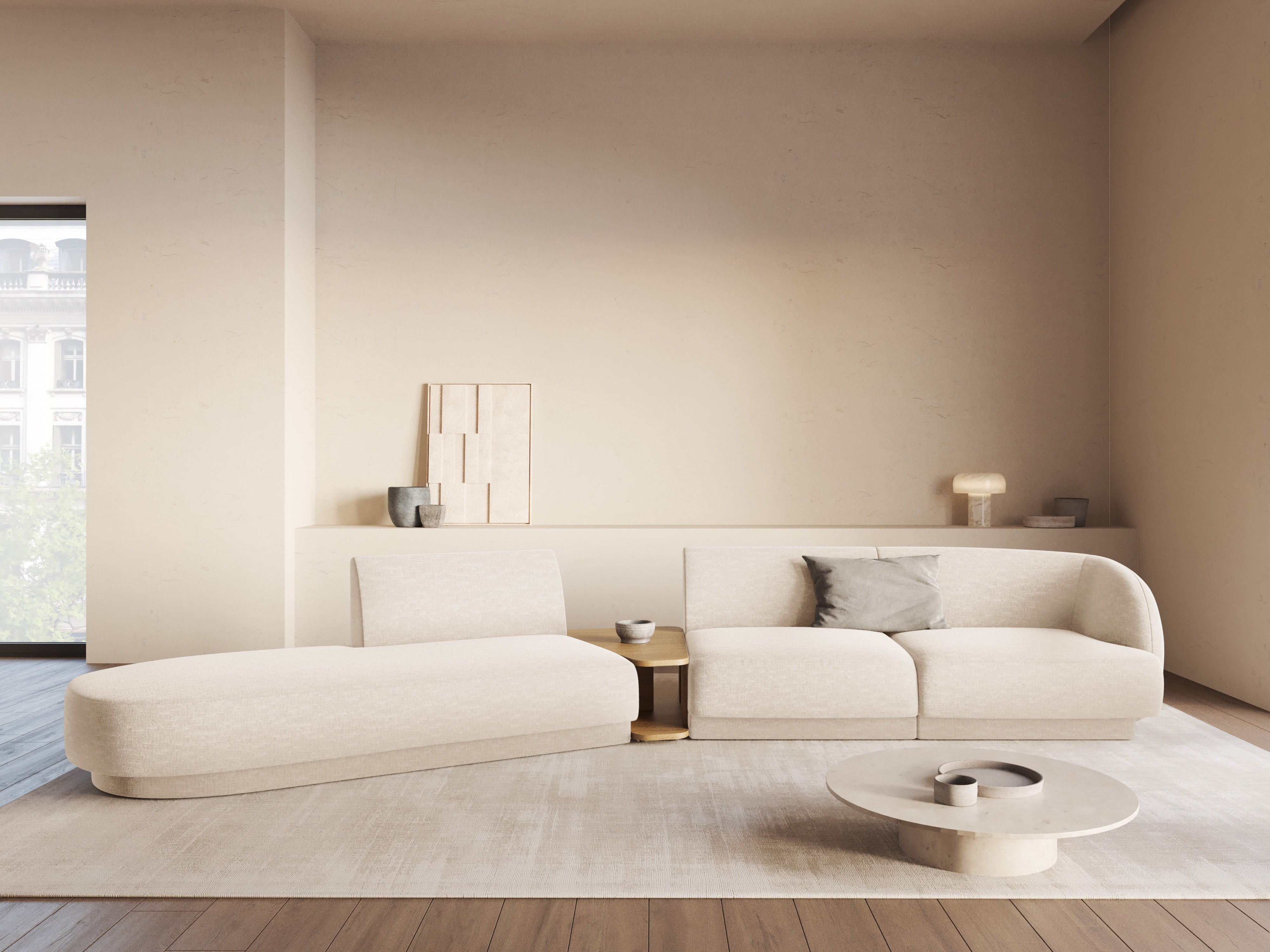 Sofa Miley 358x153cm, Material: Chenille Eden