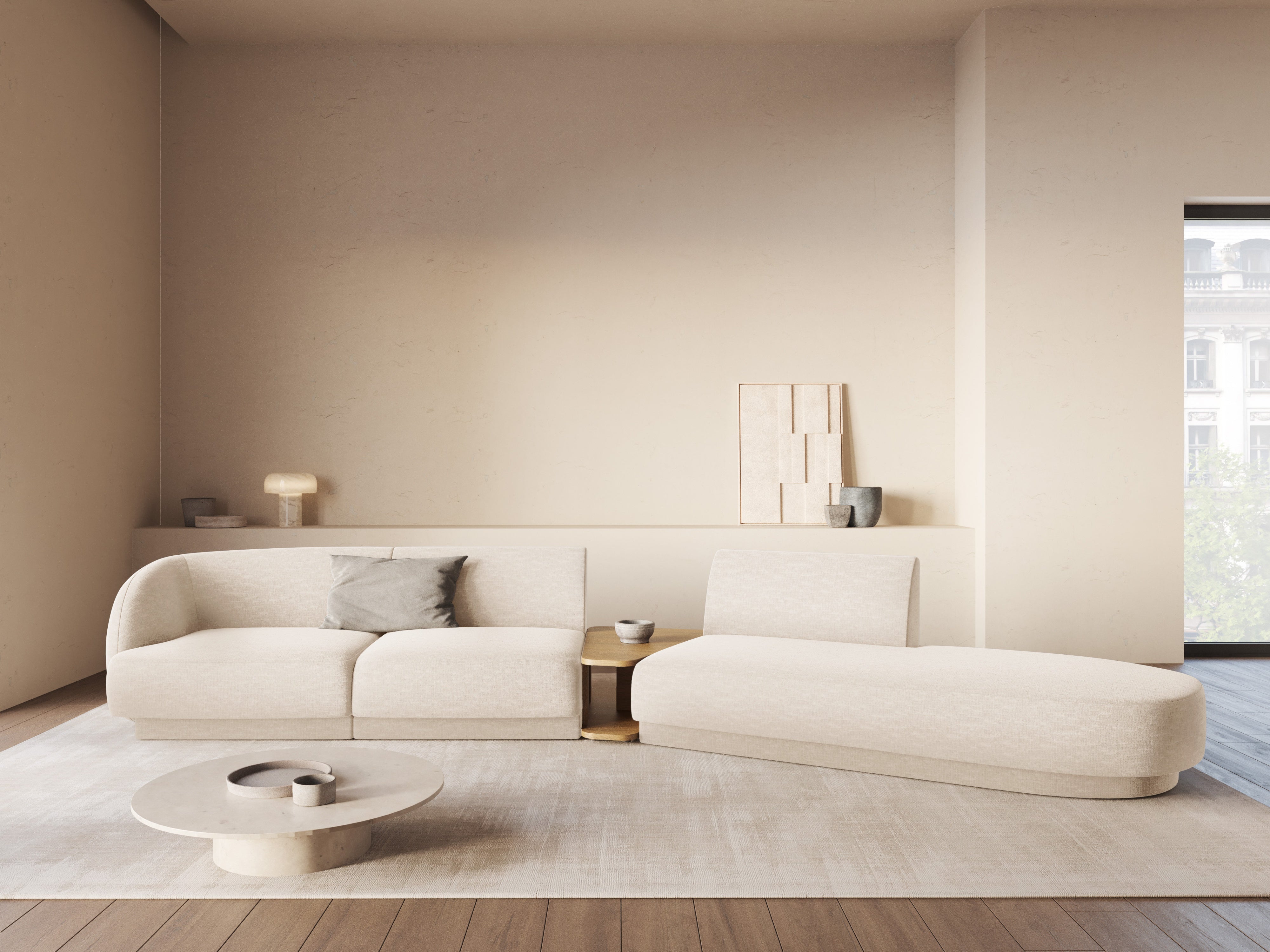 Sofa Miley 358x153cm, Material: Chenille Eden