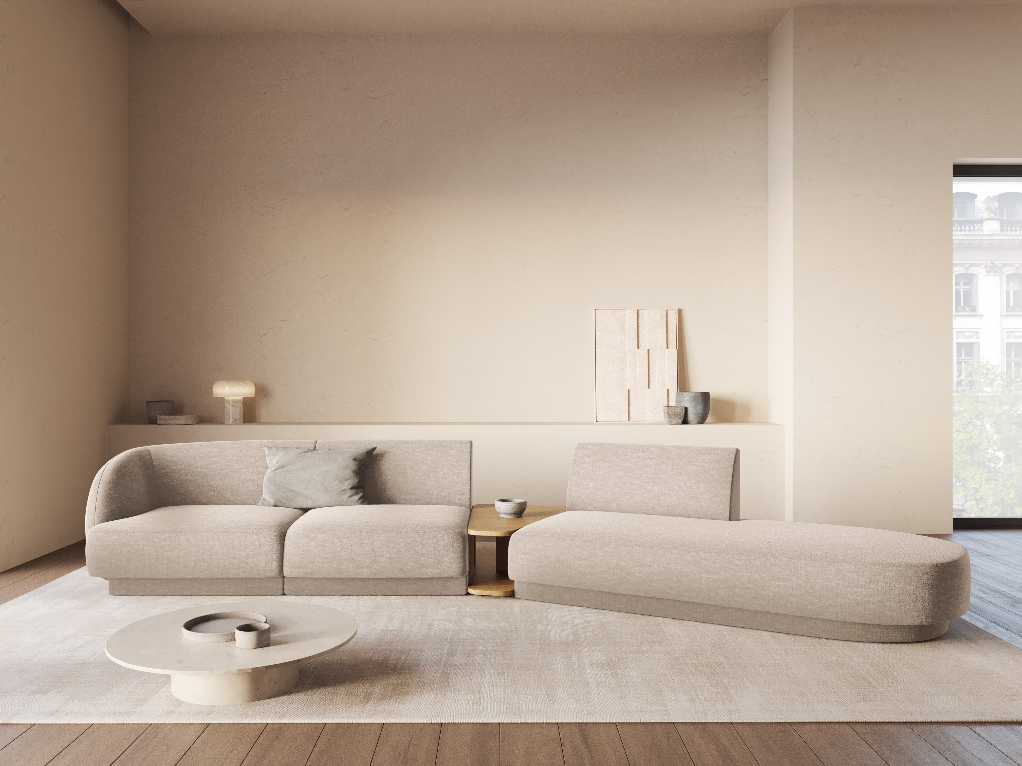 Sofa Miley 358x153cm, Material: Chenille Eden