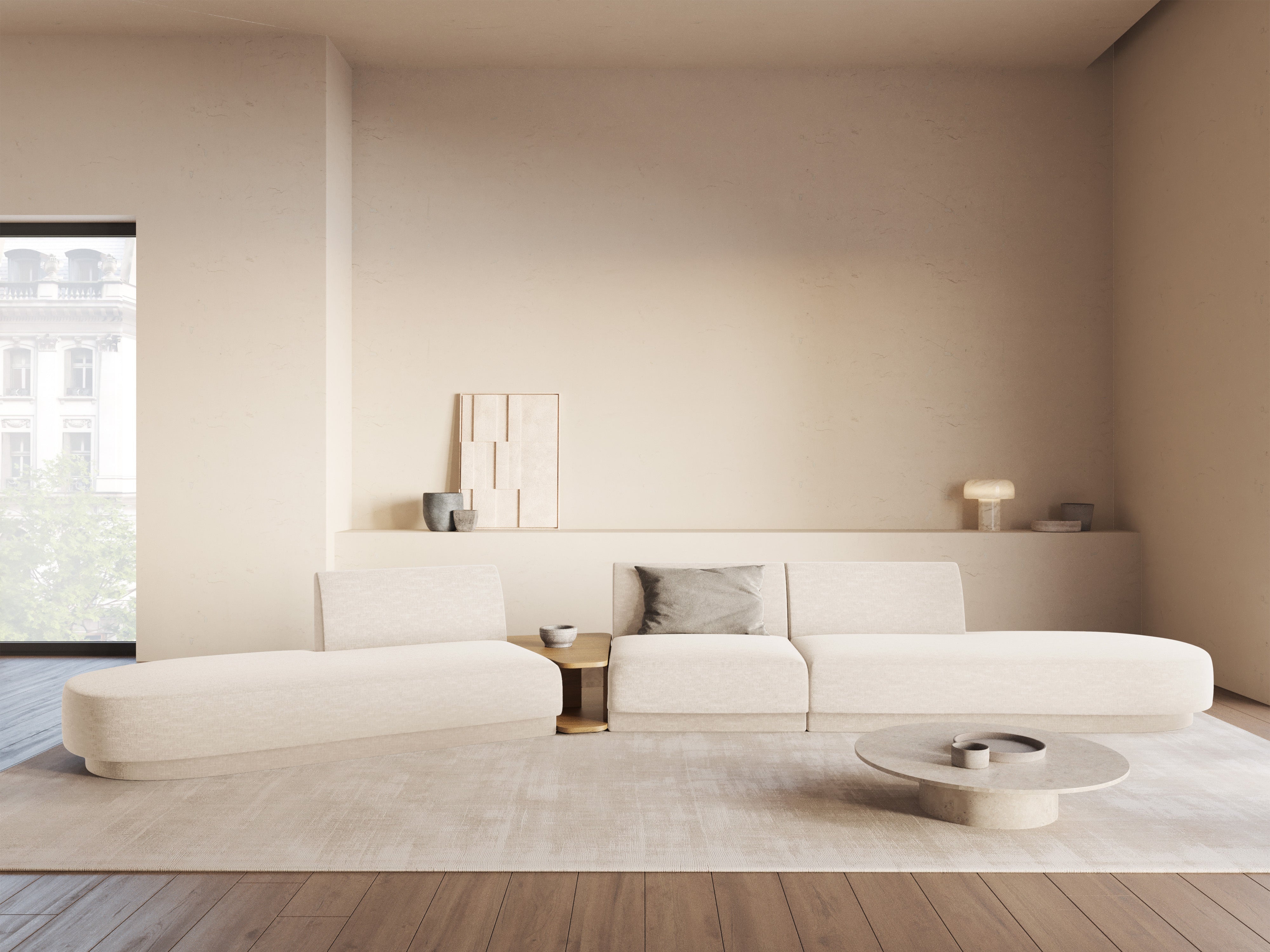 Sofa Miley 430x154cm, Material: Chenille Eden