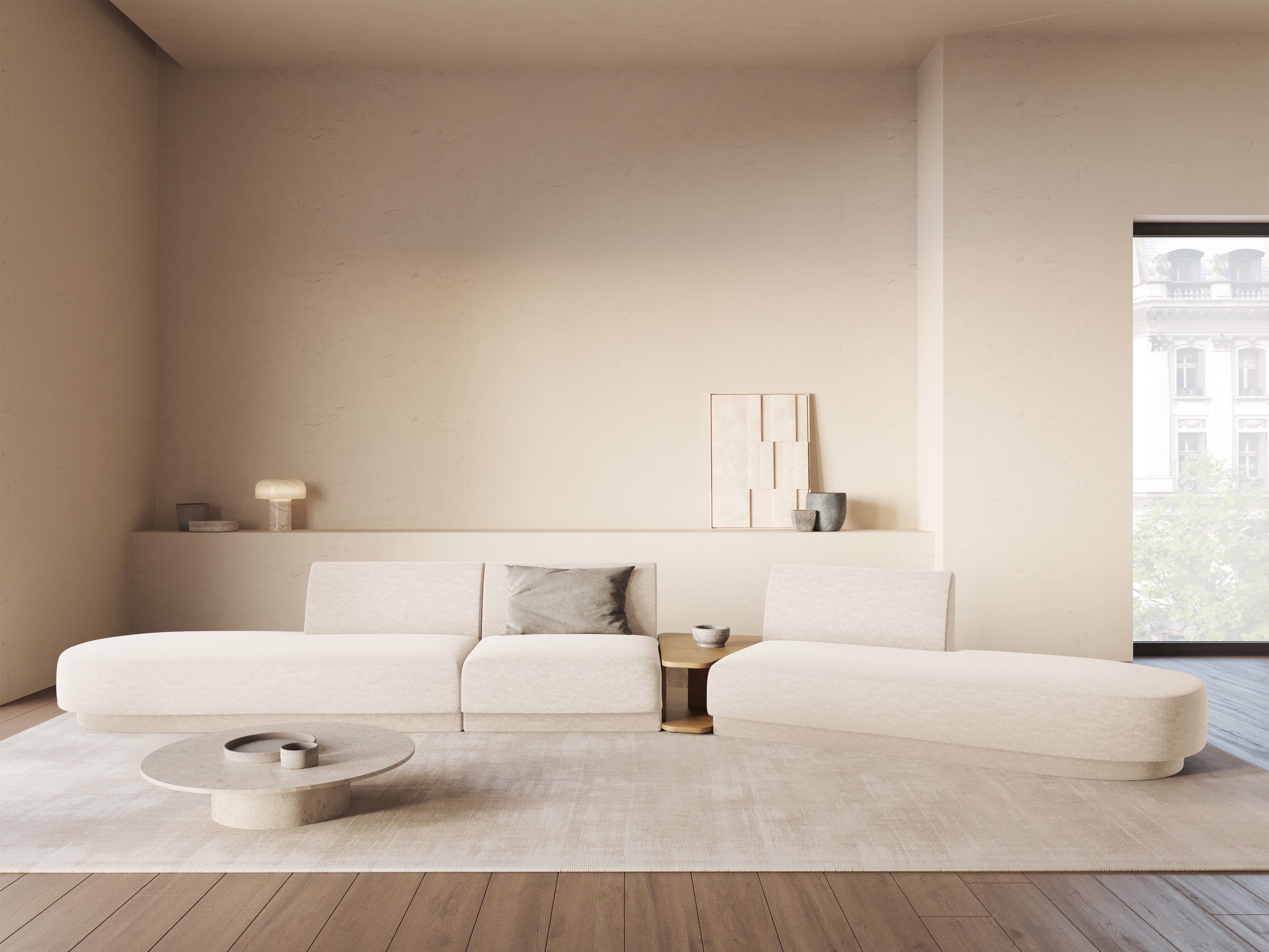 Sofa Miley 430x154cm, Material: Chenille Eden