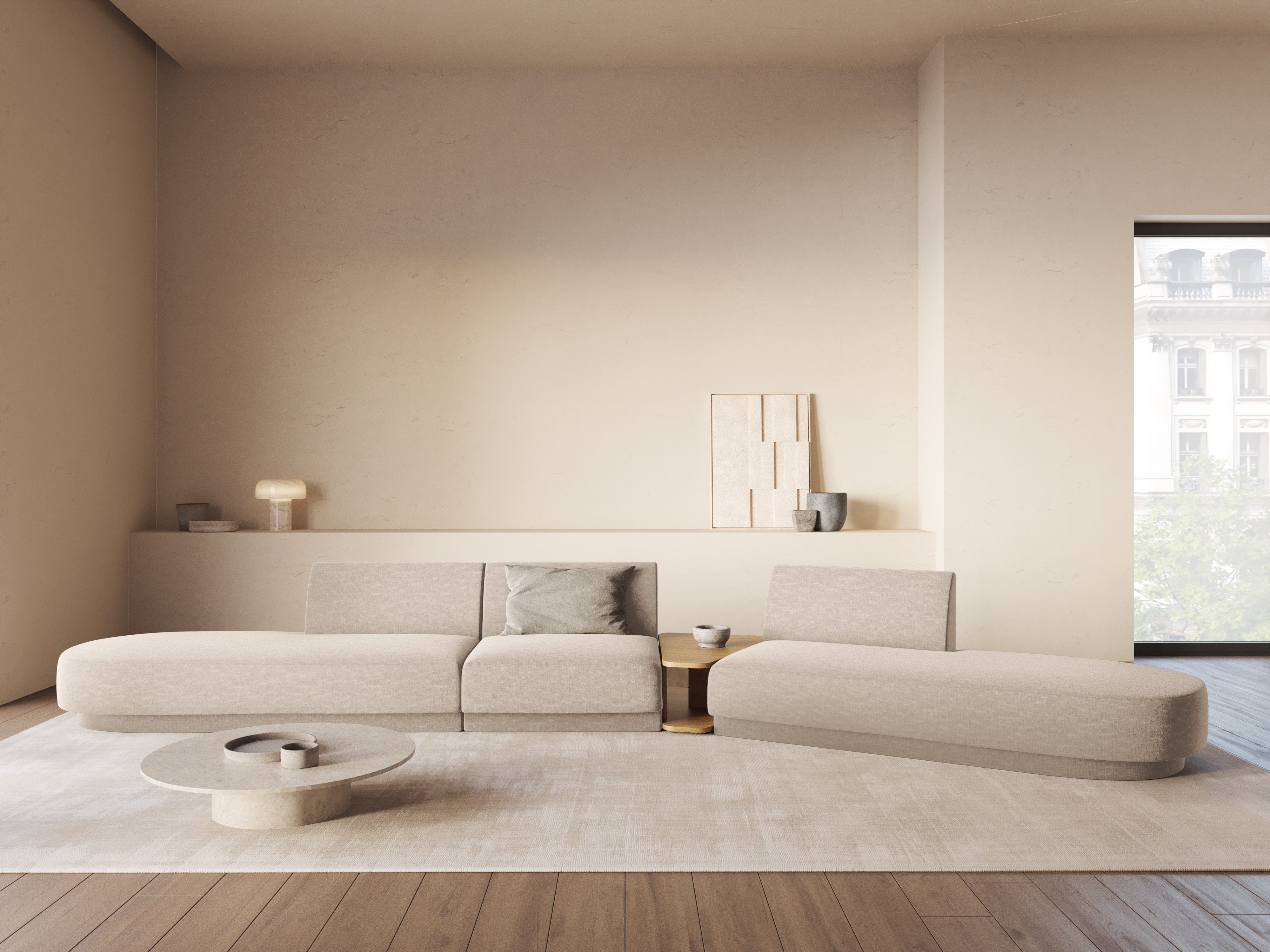 Sofa Miley 430x154cm, Material: Chenille Eden