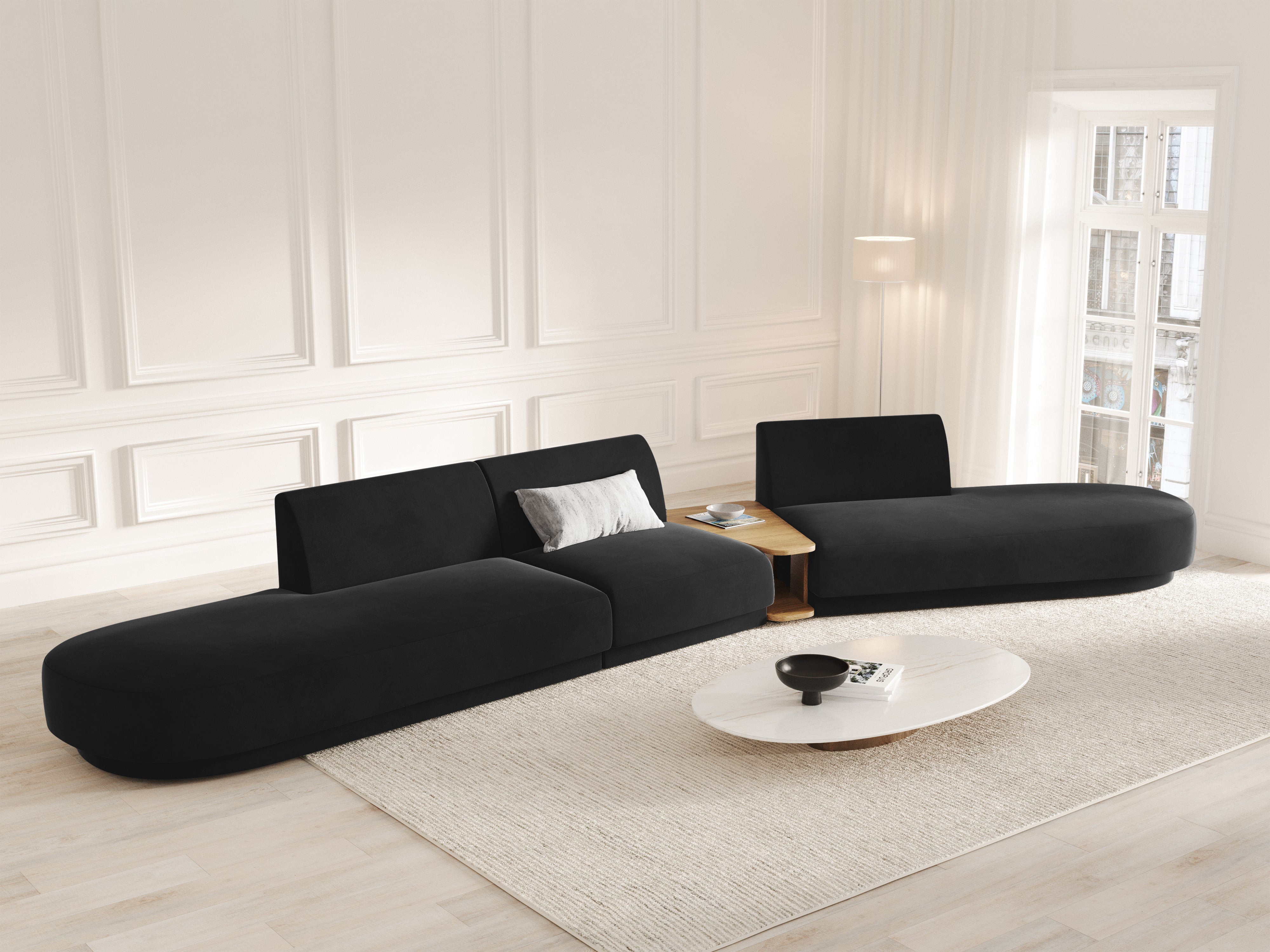 Sofa Miley 430x154cm, Material: Samt