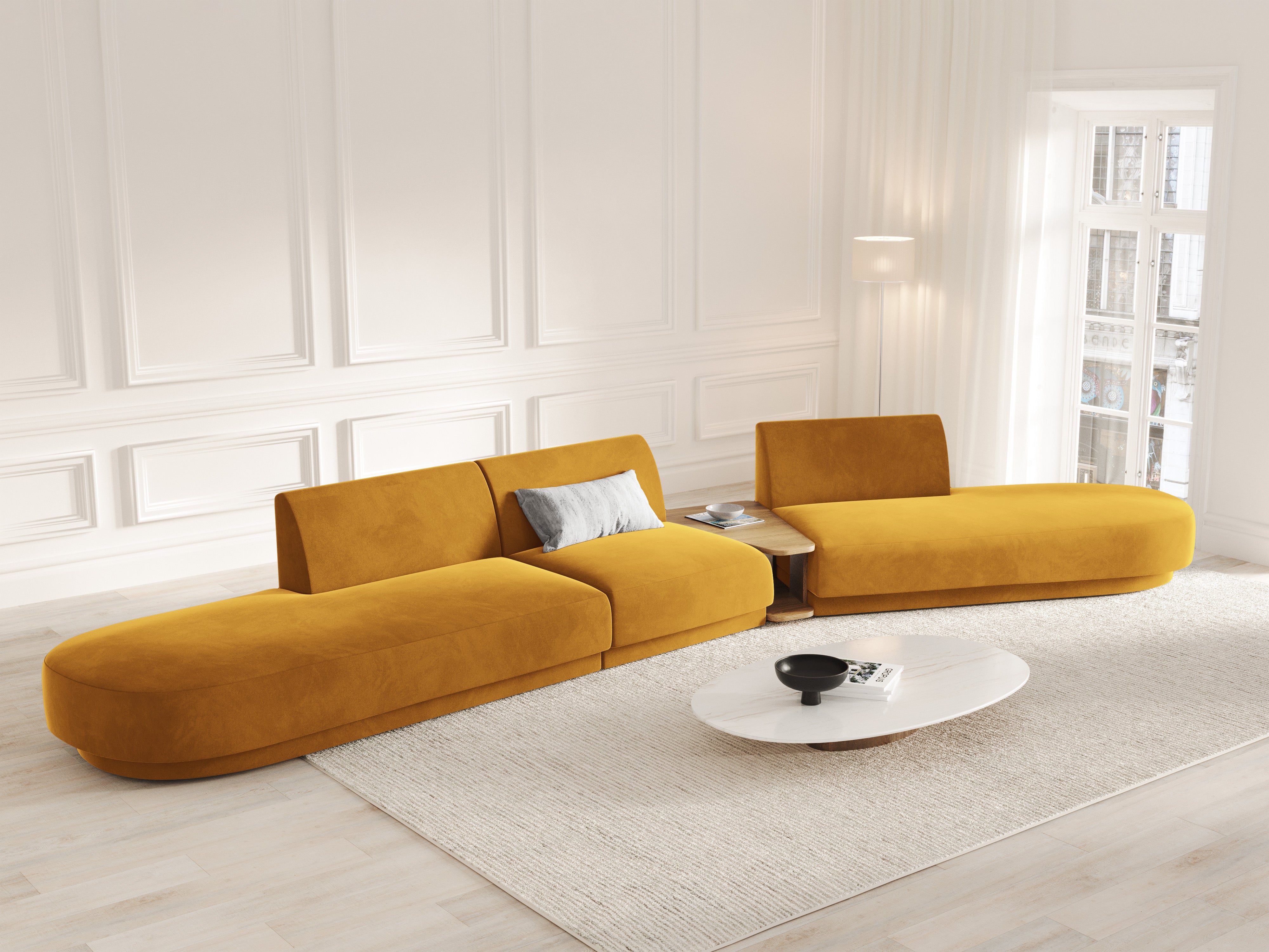 Sofa Miley 430x154cm, Material: Samt