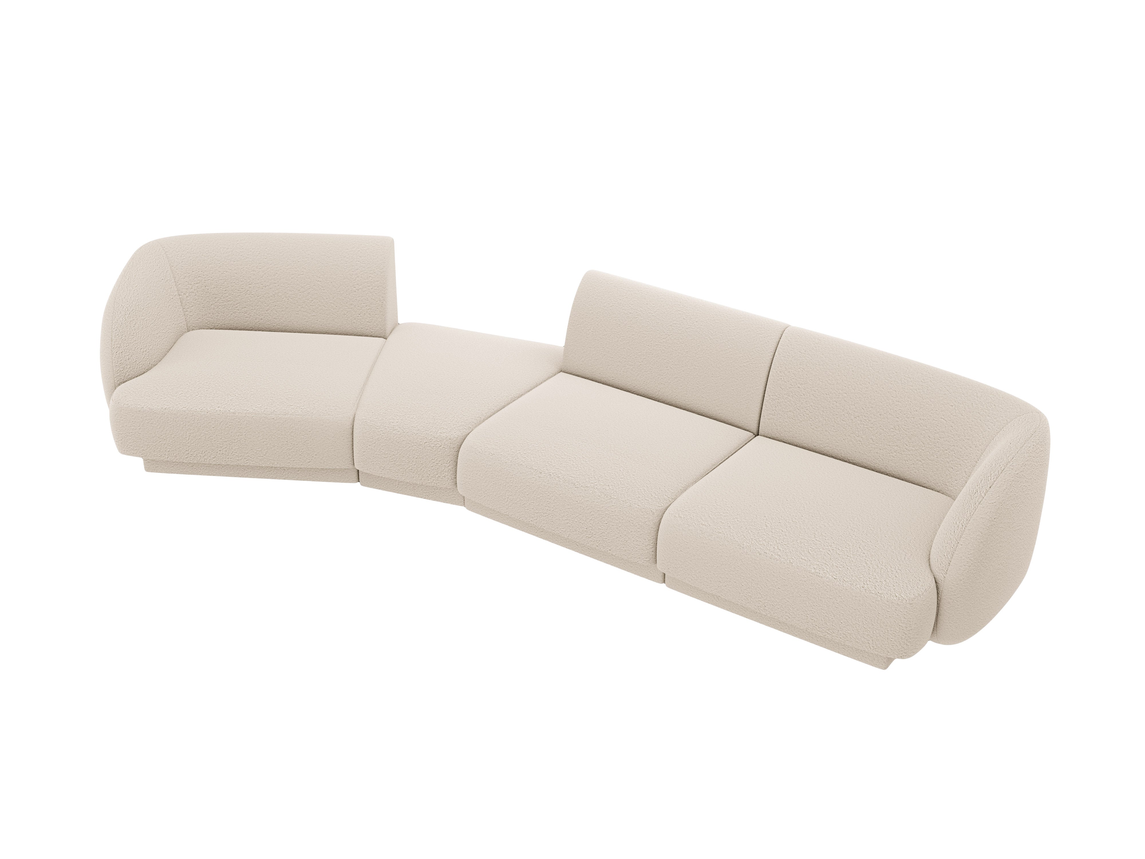 Sofa Miley 327x132cm, Material: Bouclé
