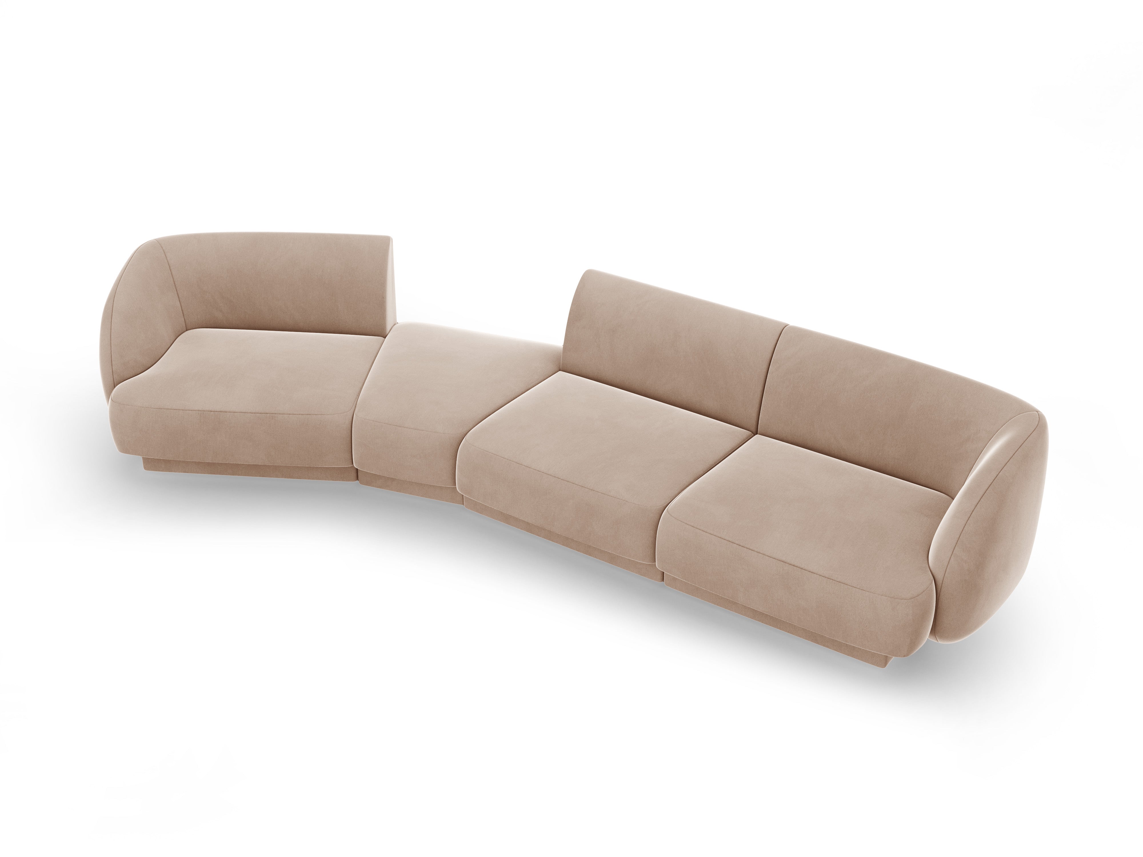 Sofa Miley 327x132cm, Material: Samt