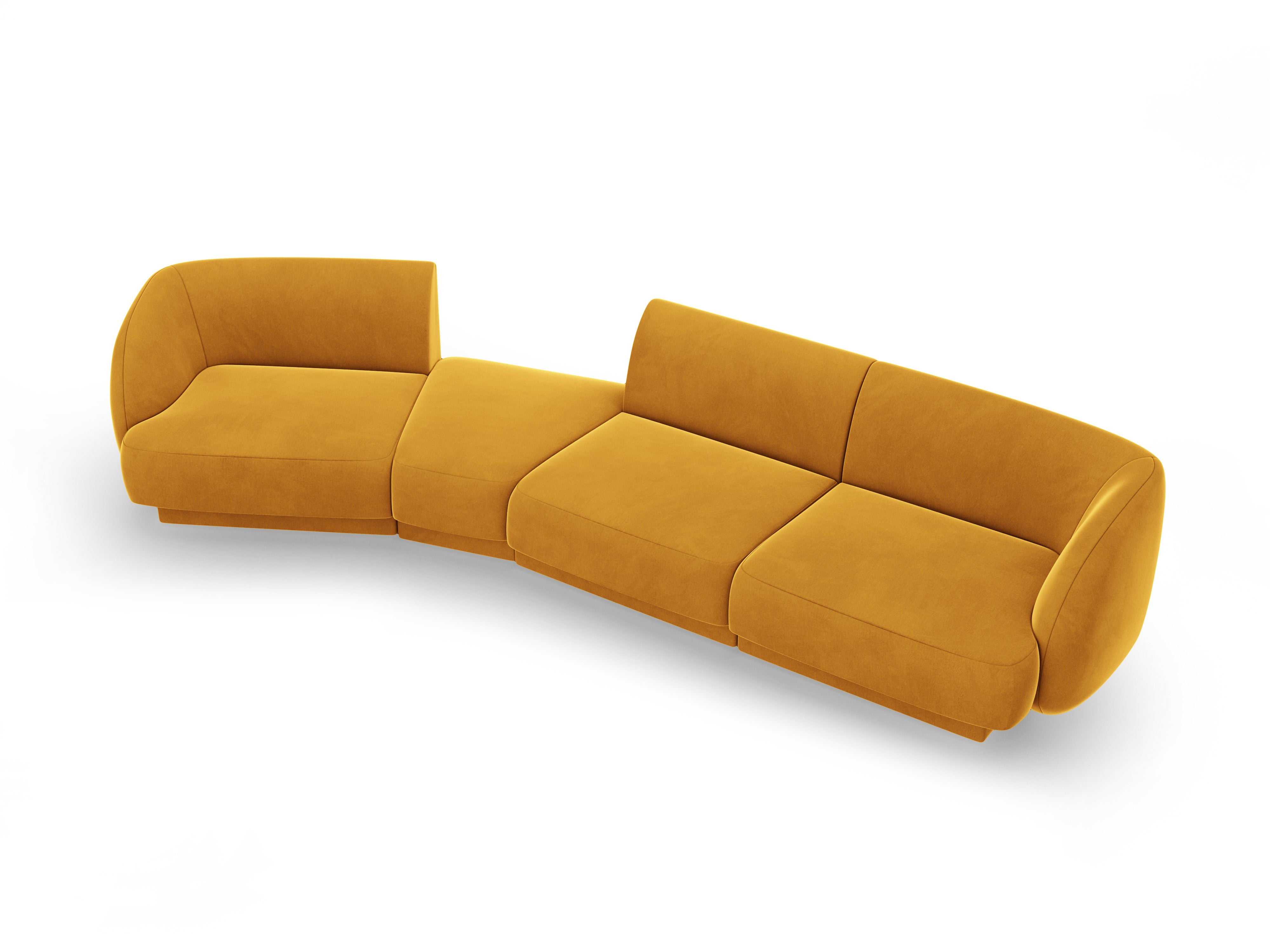 Sofa Miley 327x132cm, Material: Samt