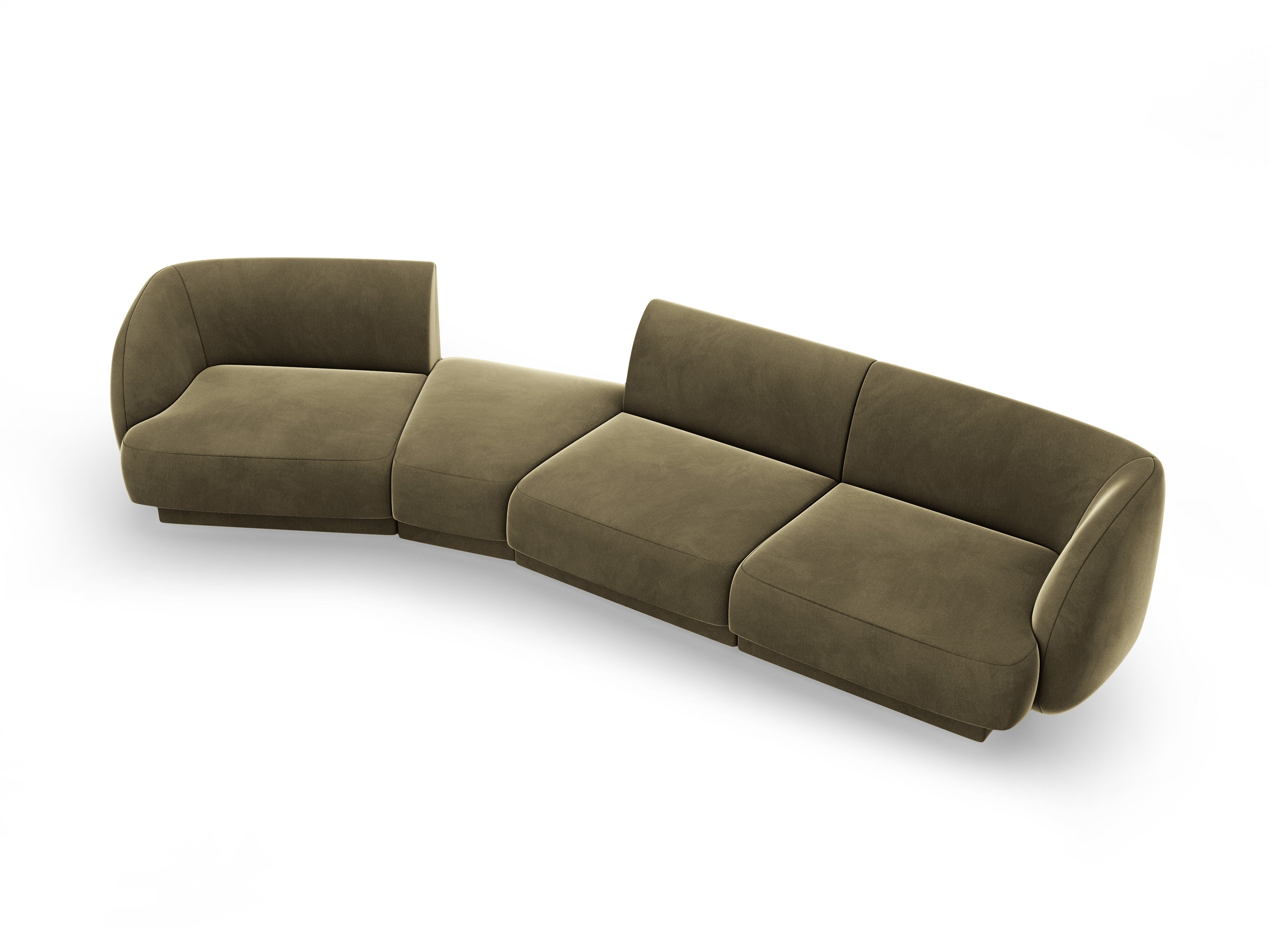 Sofa Miley 327x132cm, Material: Samt