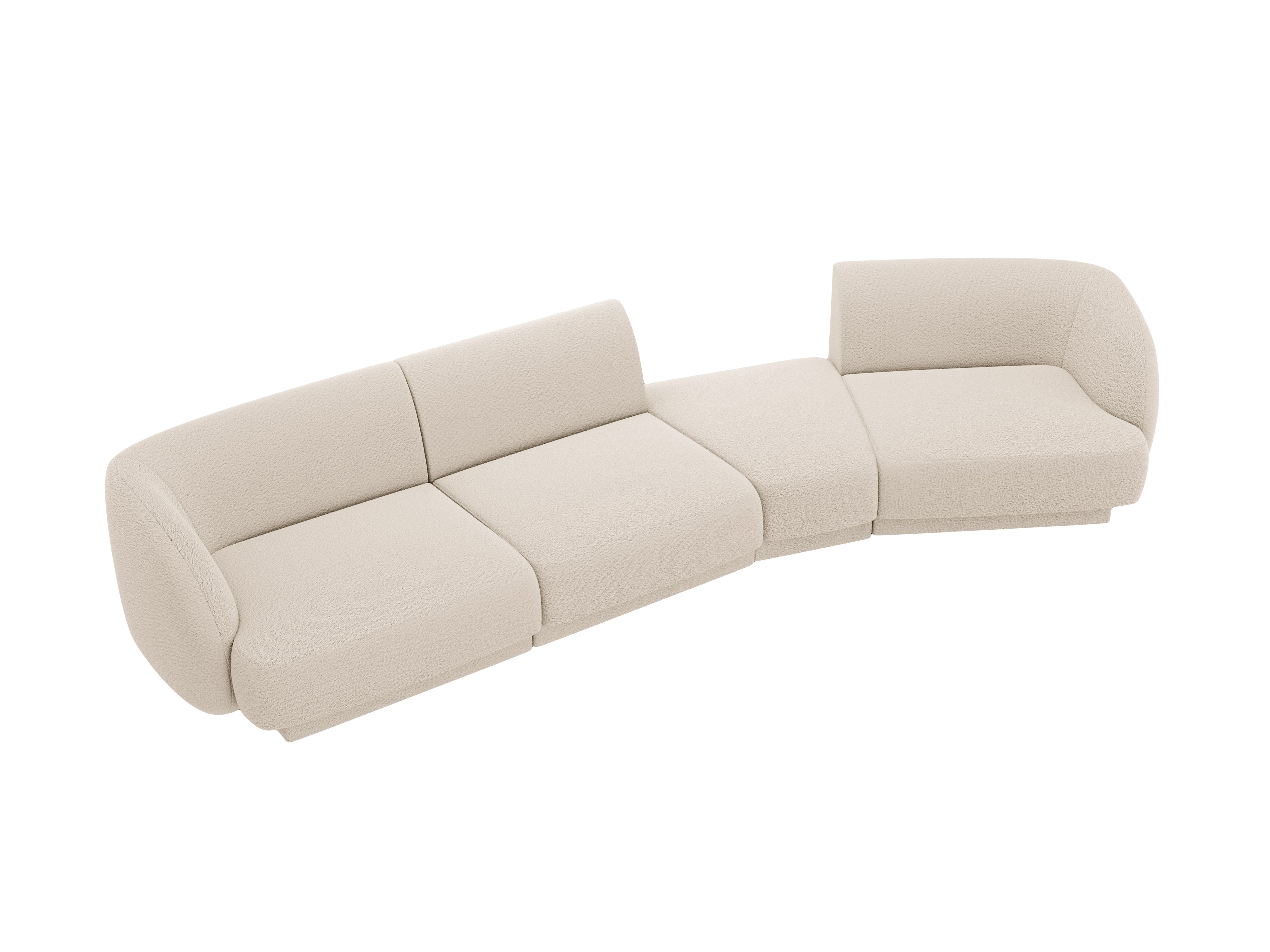Sofa Miley 327x132cm, Material: Bouclé
