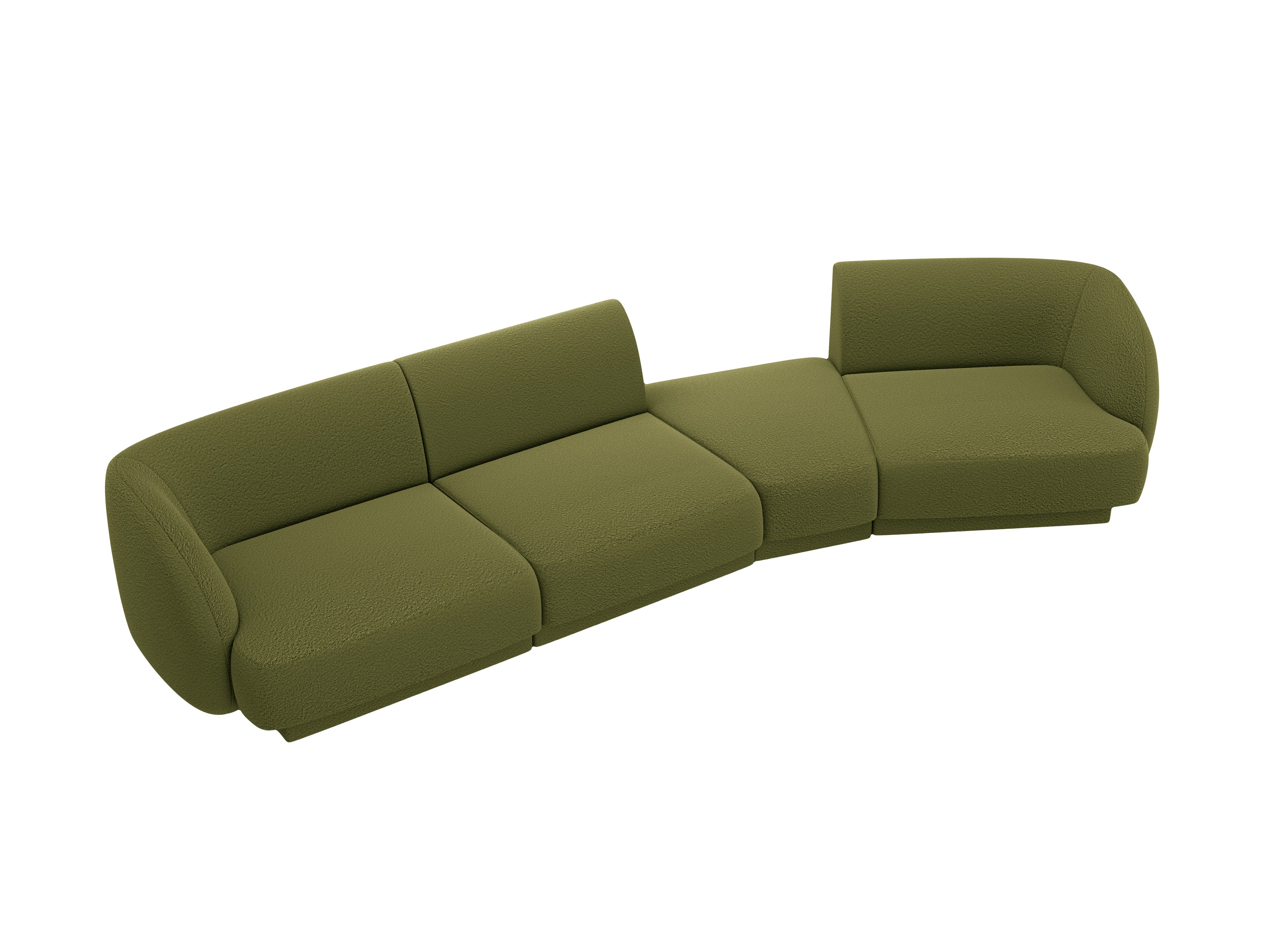 Sofa Miley 327x132cm, Material: Bouclé