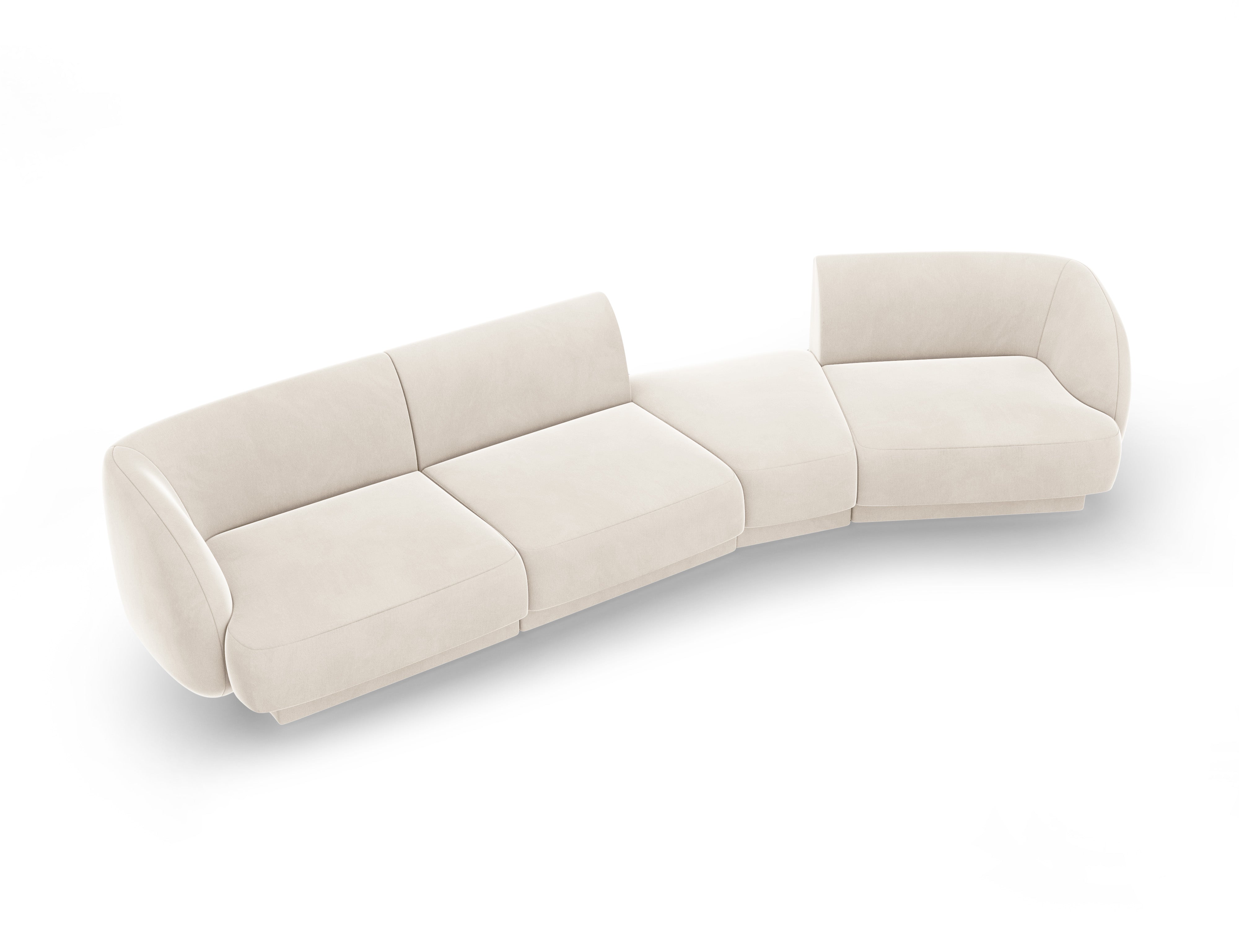 Sofa Miley 327x132cm, Material: Samt