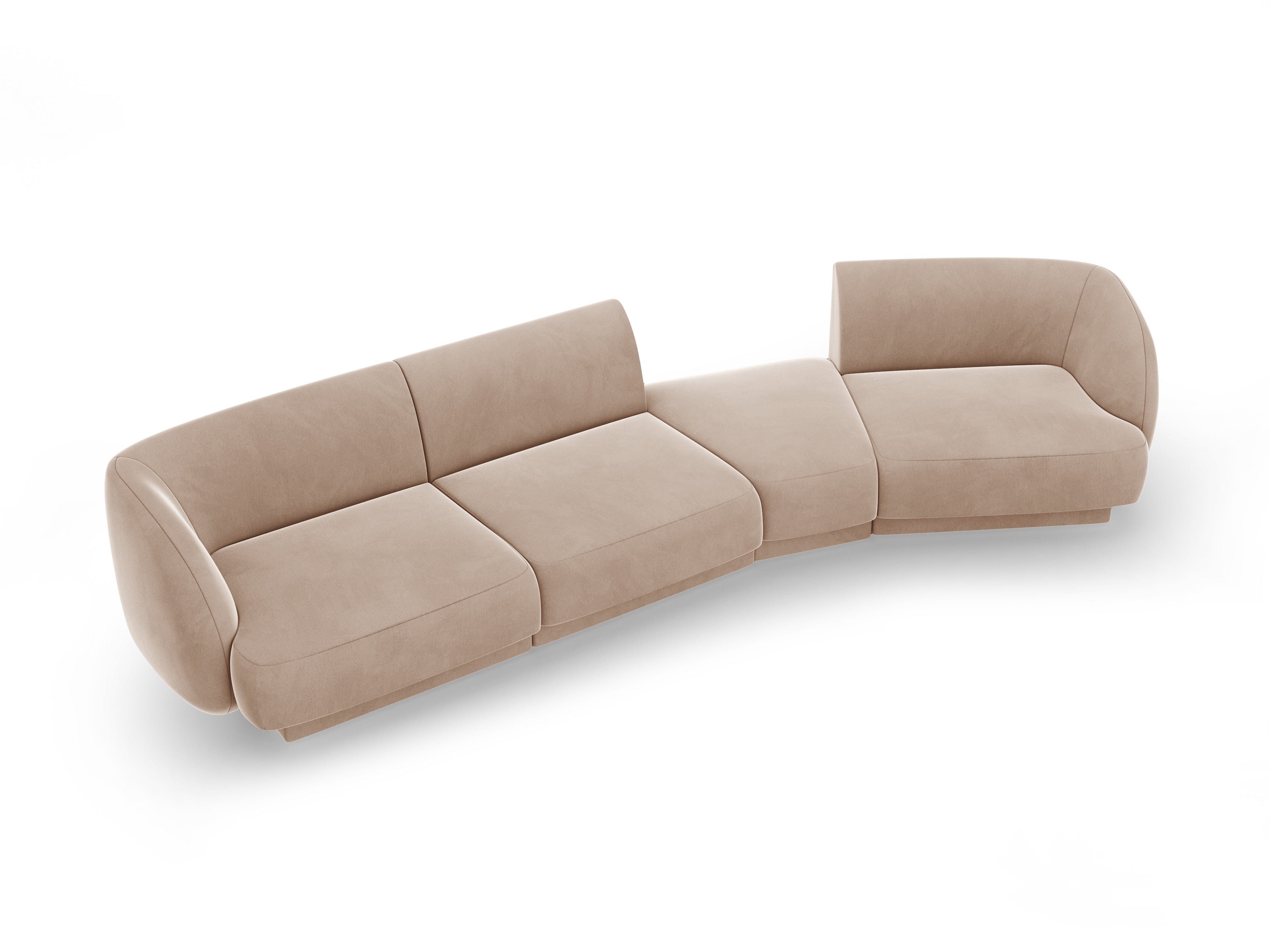 Sofa Miley 327x132cm, Material: Samt