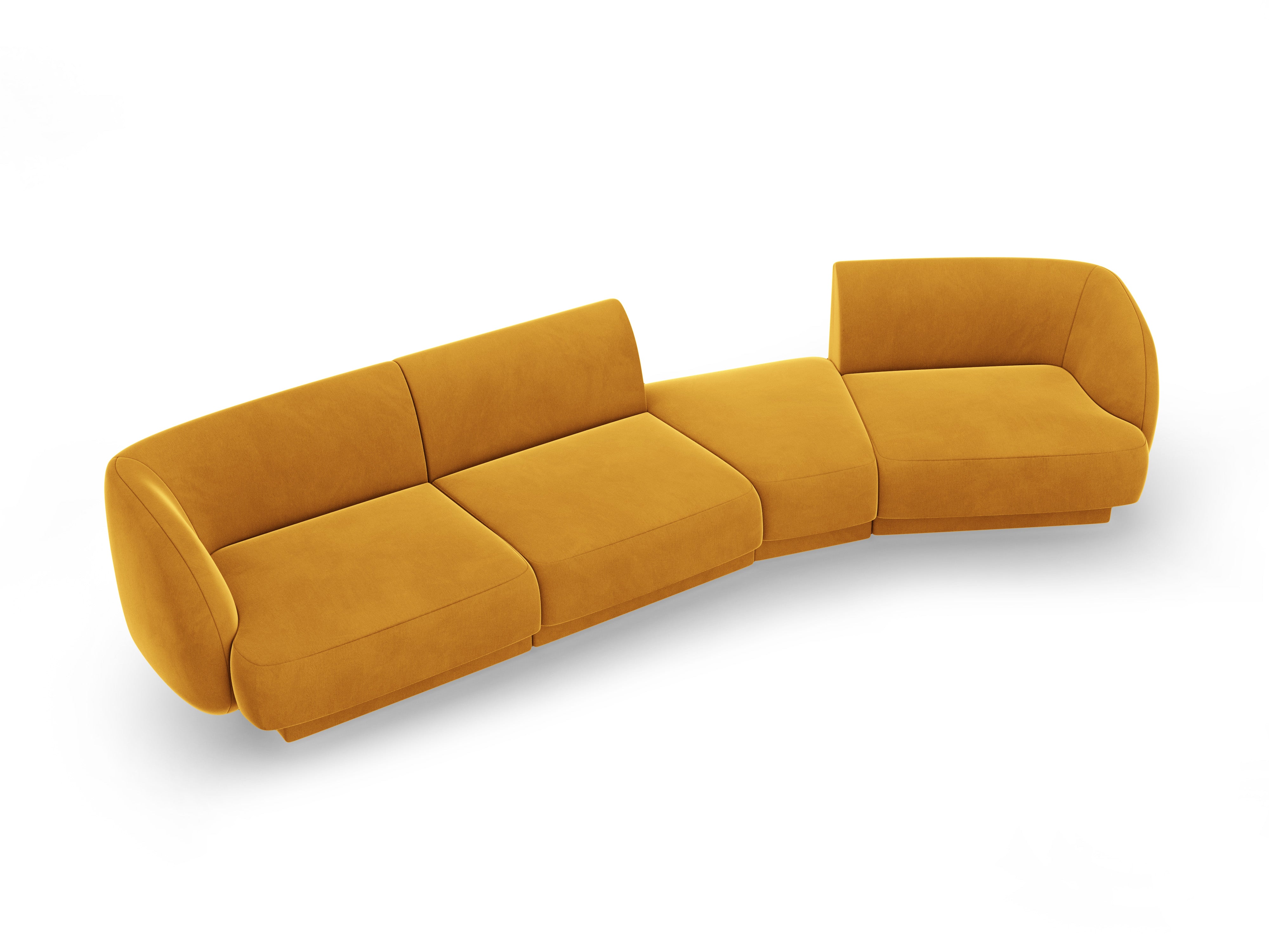 Sofa Miley 327x132cm, Material: Samt