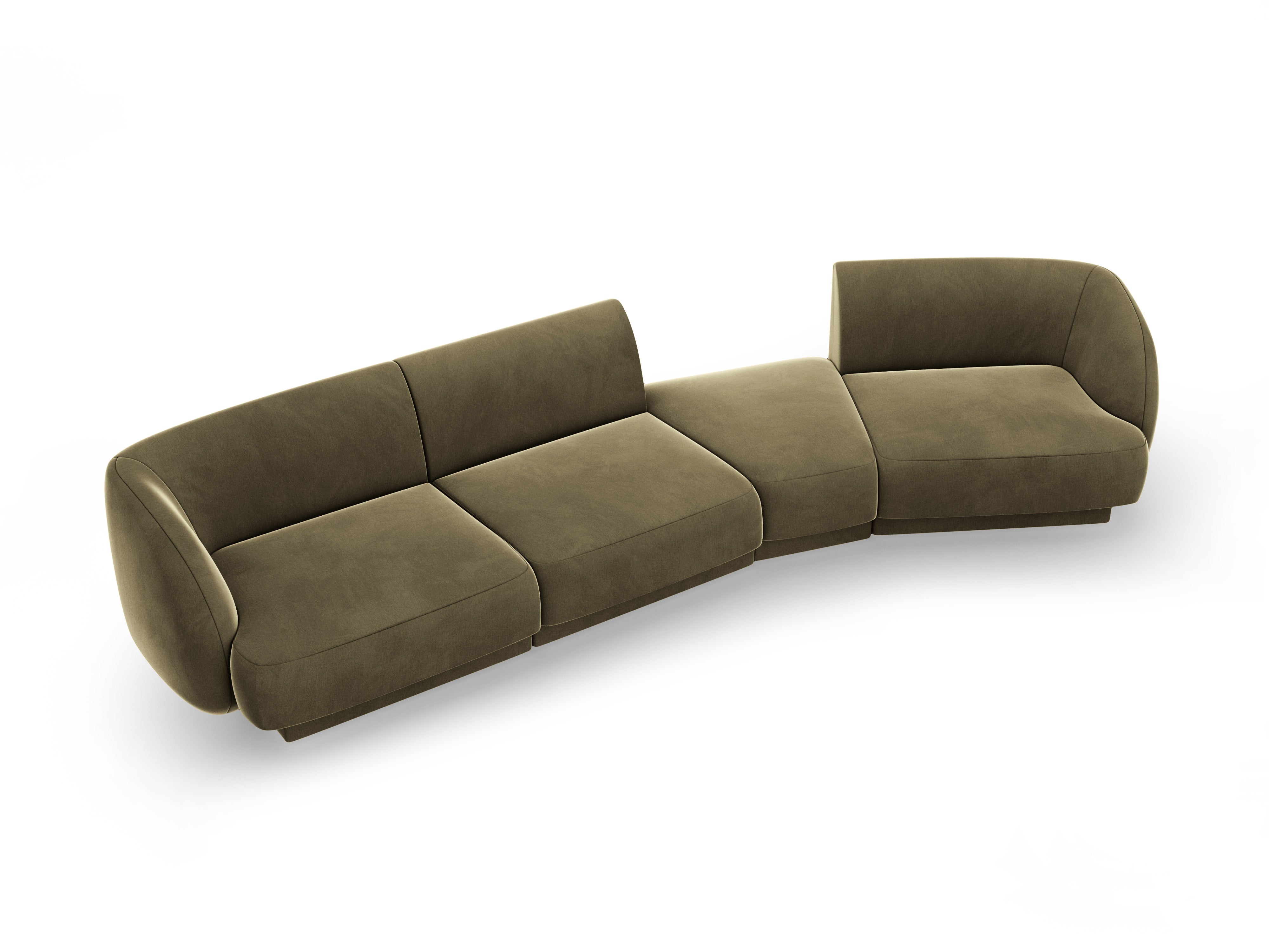 Sofa Miley 327x132cm, Material: Samt