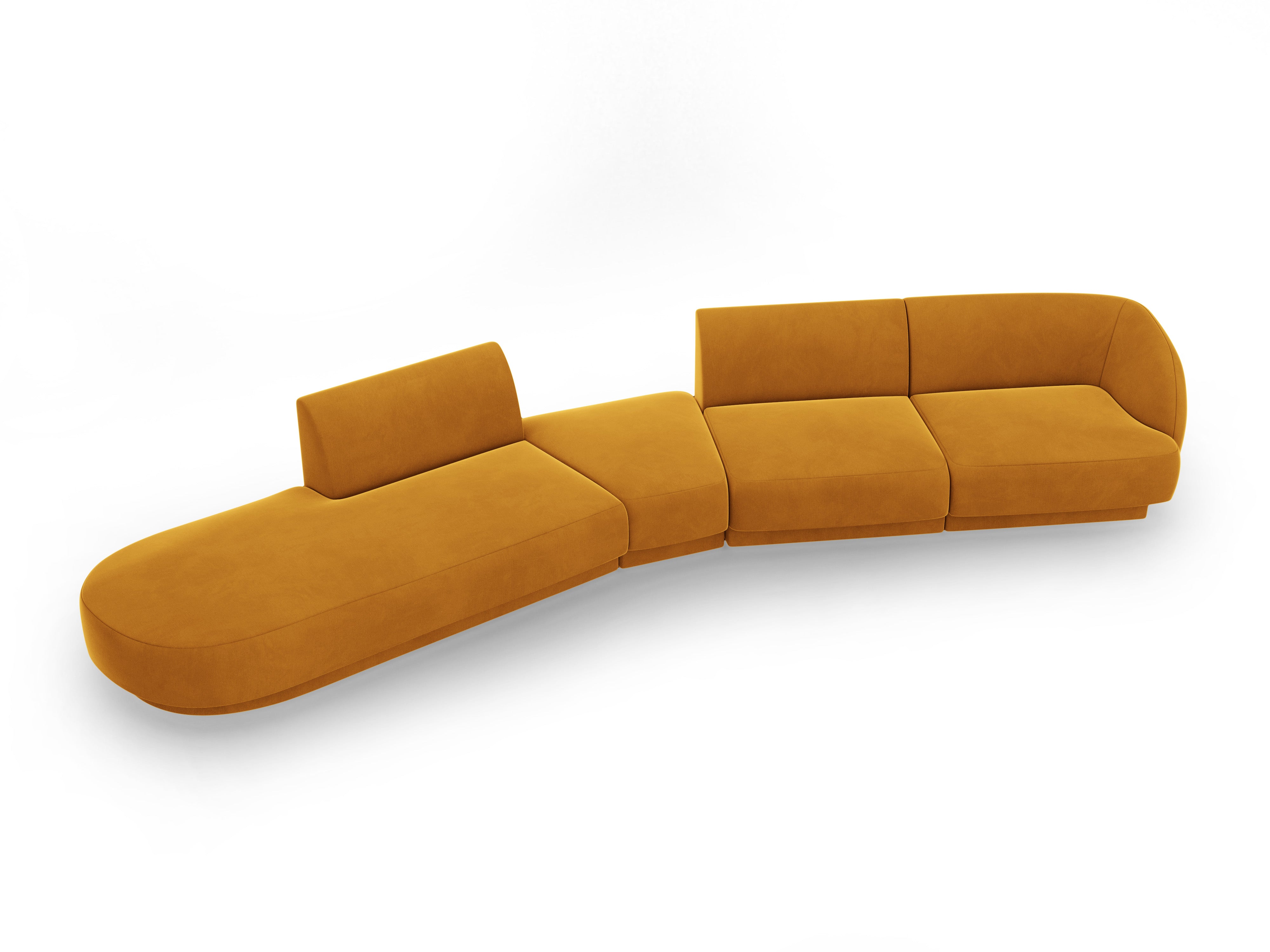 Sofa Miley 380x158cm, Material: Samt