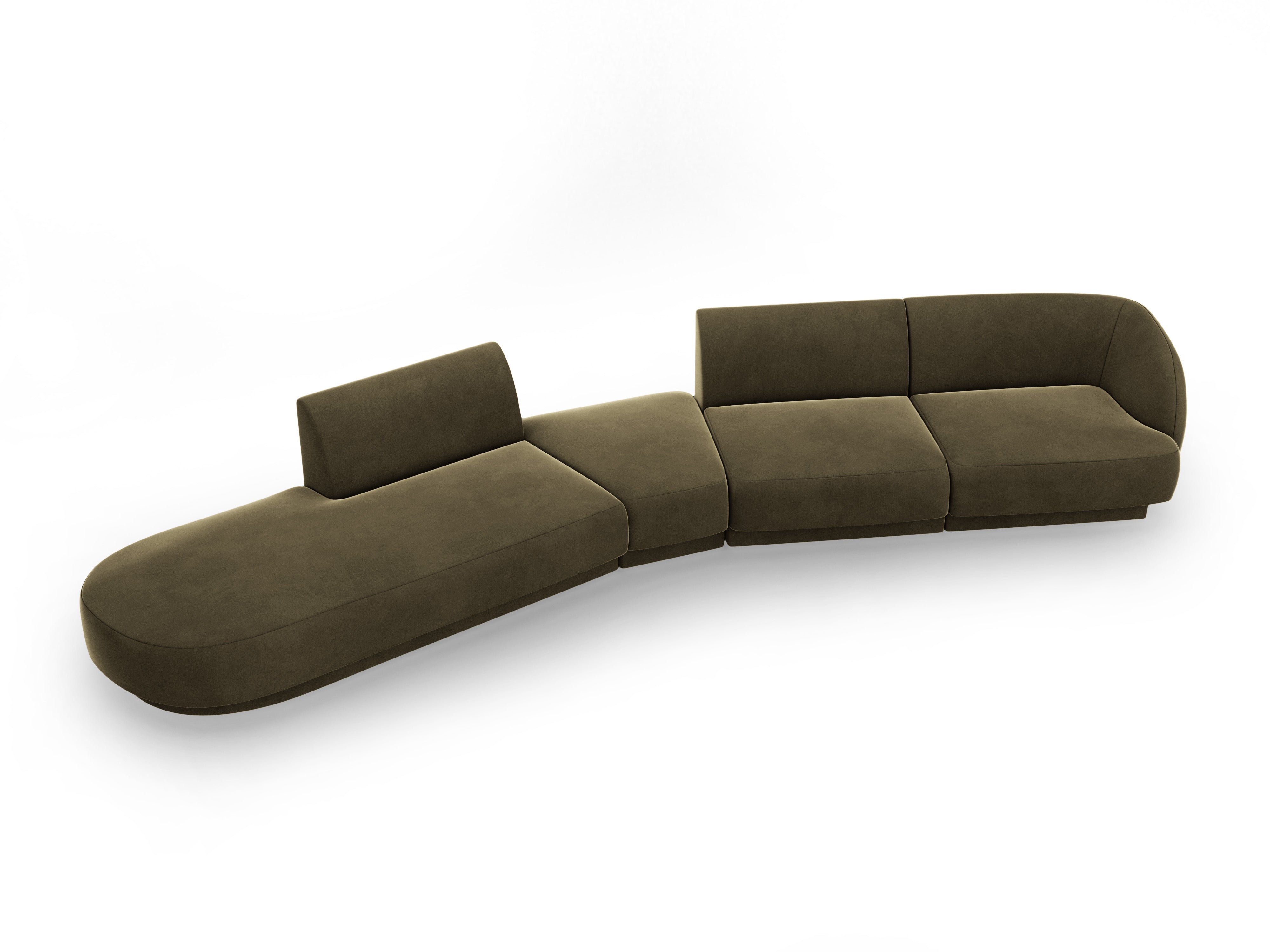 Sofa Miley 380x158cm, Material: Samt