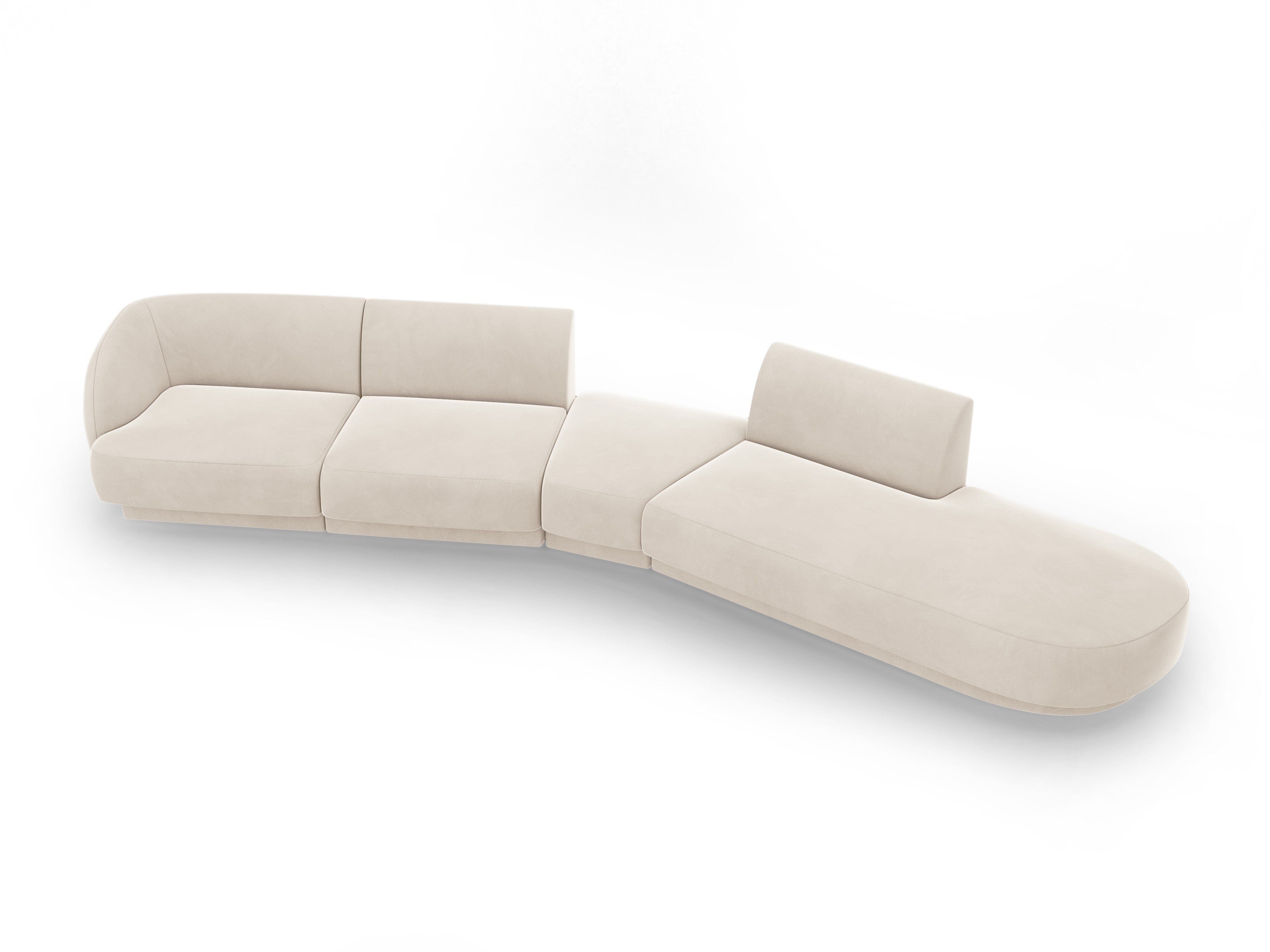 Sofa Miley 380x158cm, Material: Samt