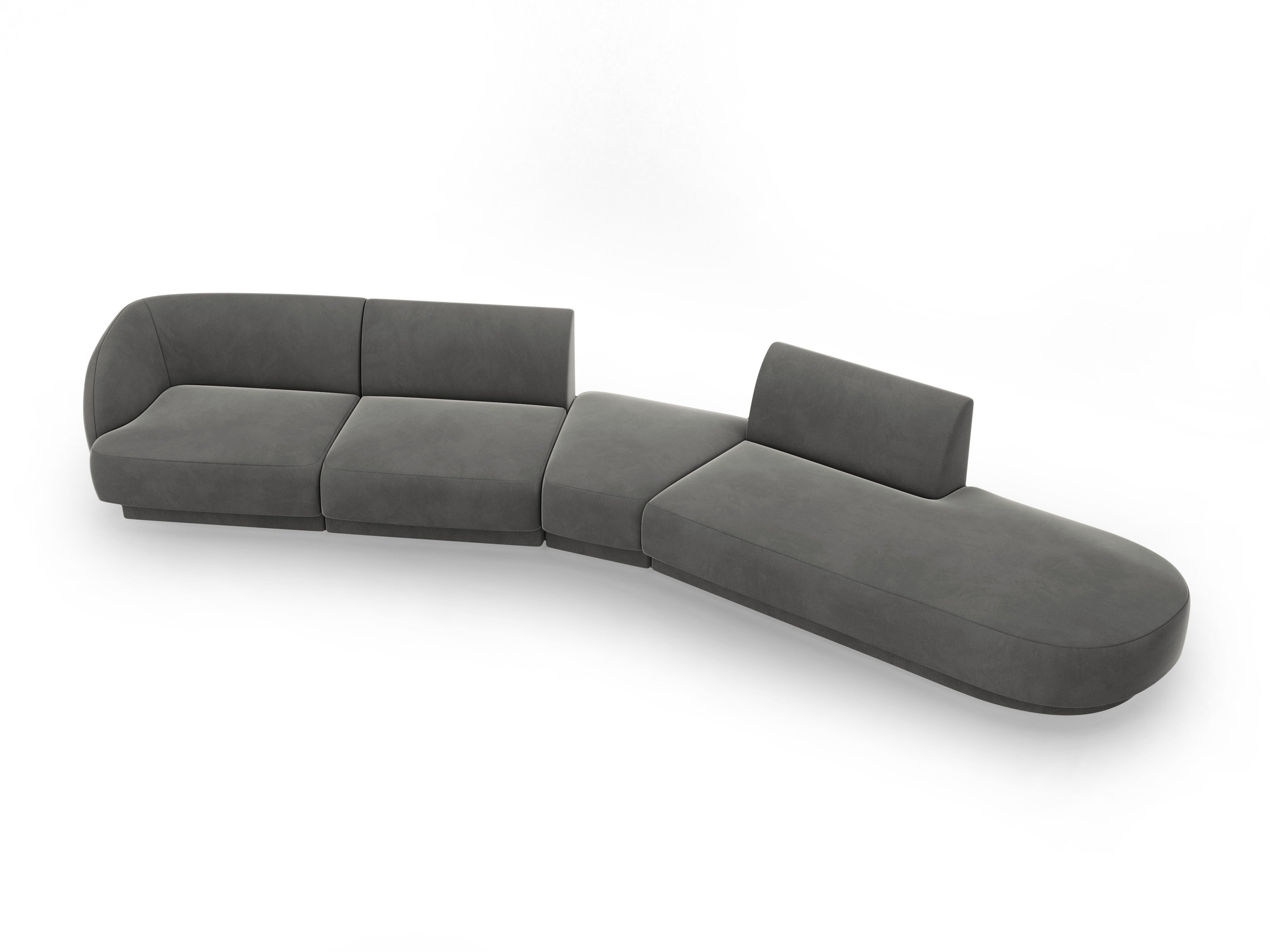 Sofa Miley 380x158cm, Material: Samt
